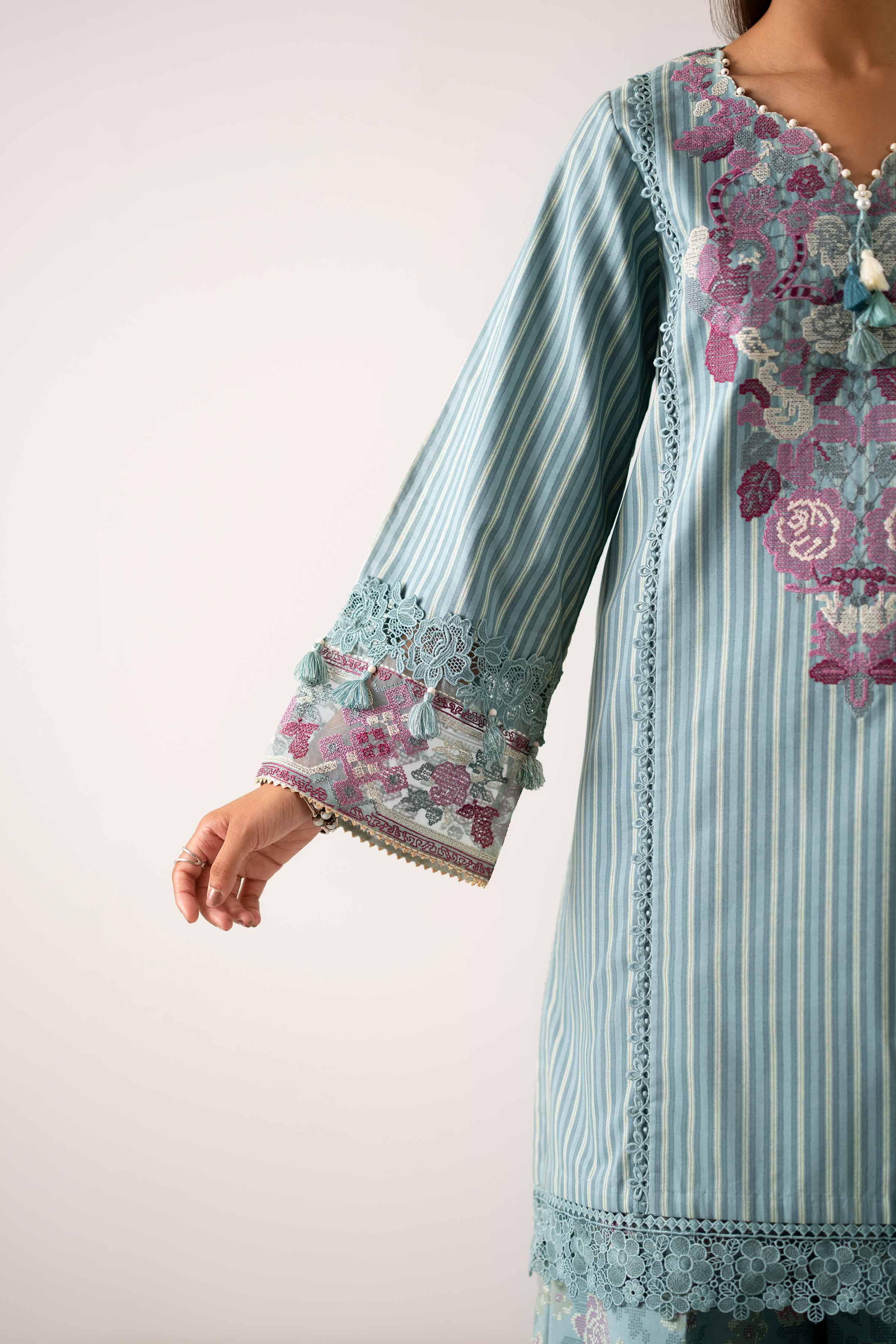 3 Piece - Printed Embroidered Suit - 42502842 for Women - Unstitched Collection | Nishat | Shop Online
