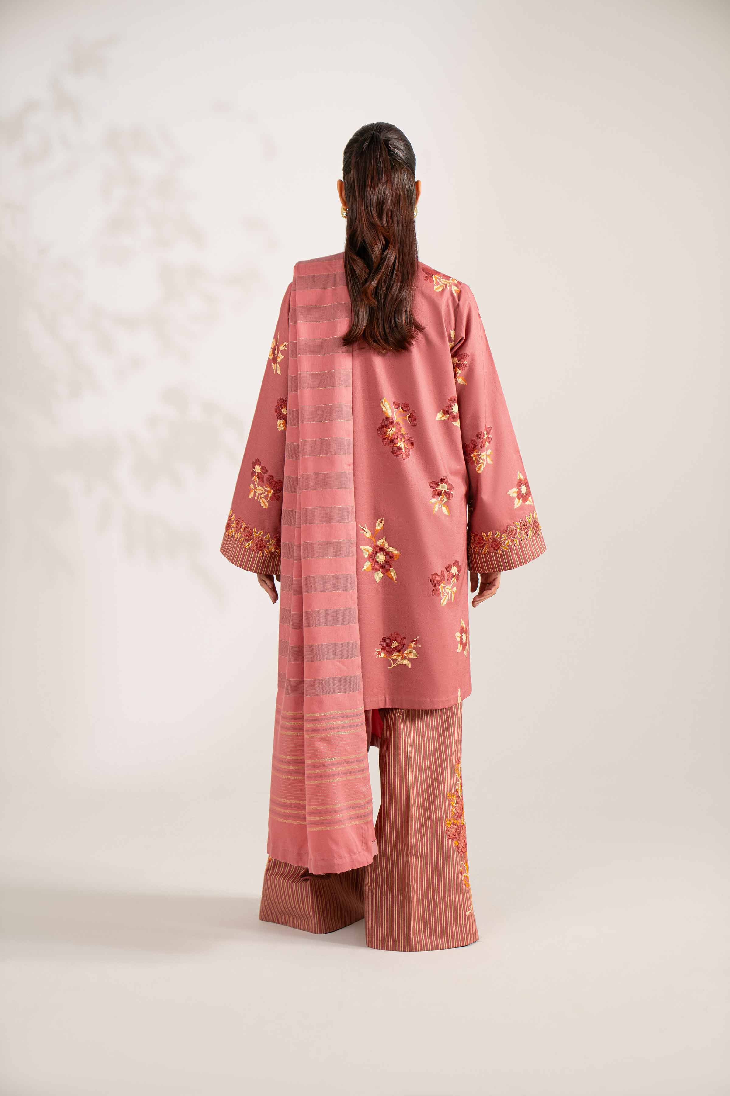3 Piece - Printed Embroidered Suit - 42502844 for Women - Unstitched Collection | Nishat | Shop Online