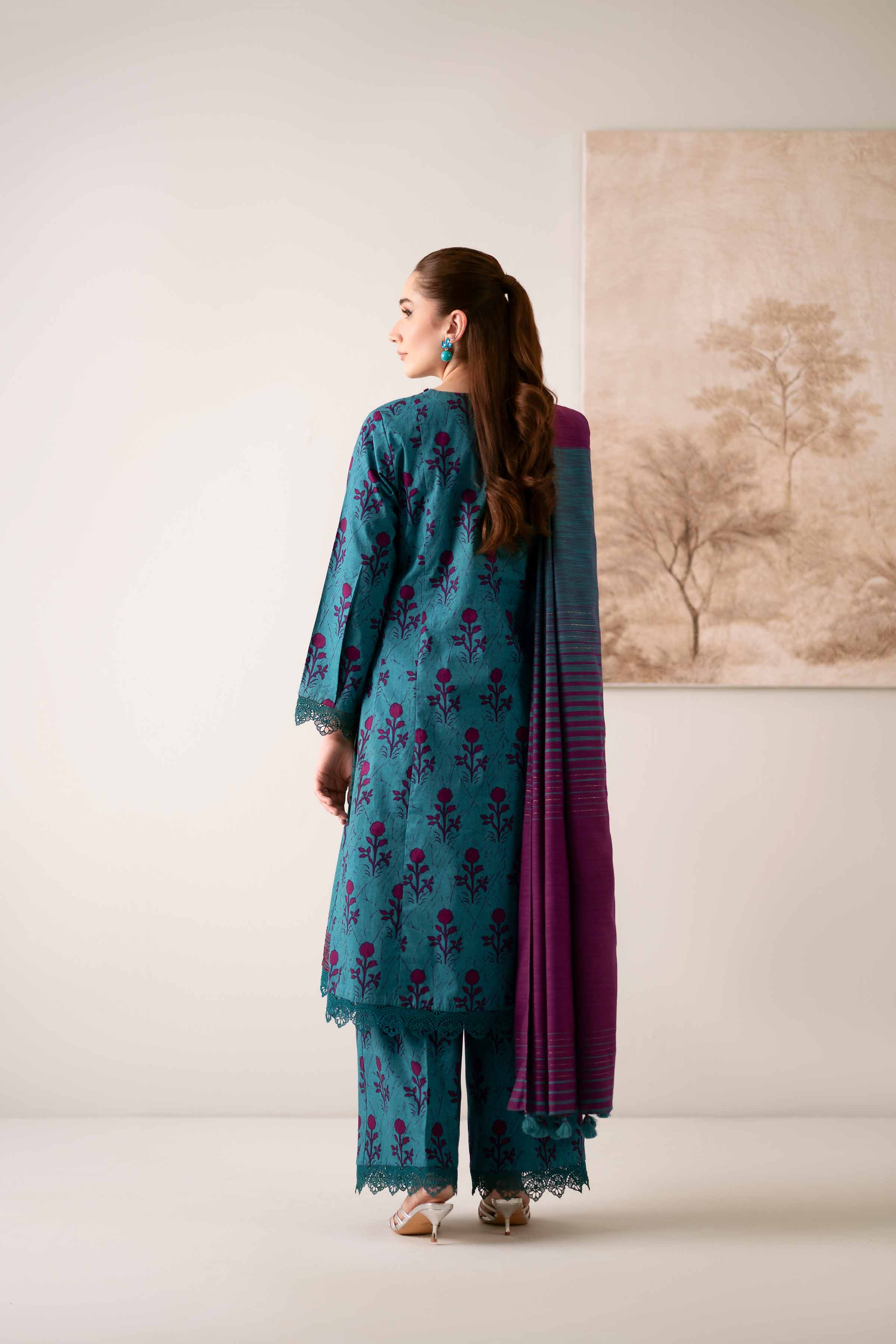 3 Piece - Printed Embroidered Suit - 42502845 for Women - Unstitched Collection | Nishat | Shop Online