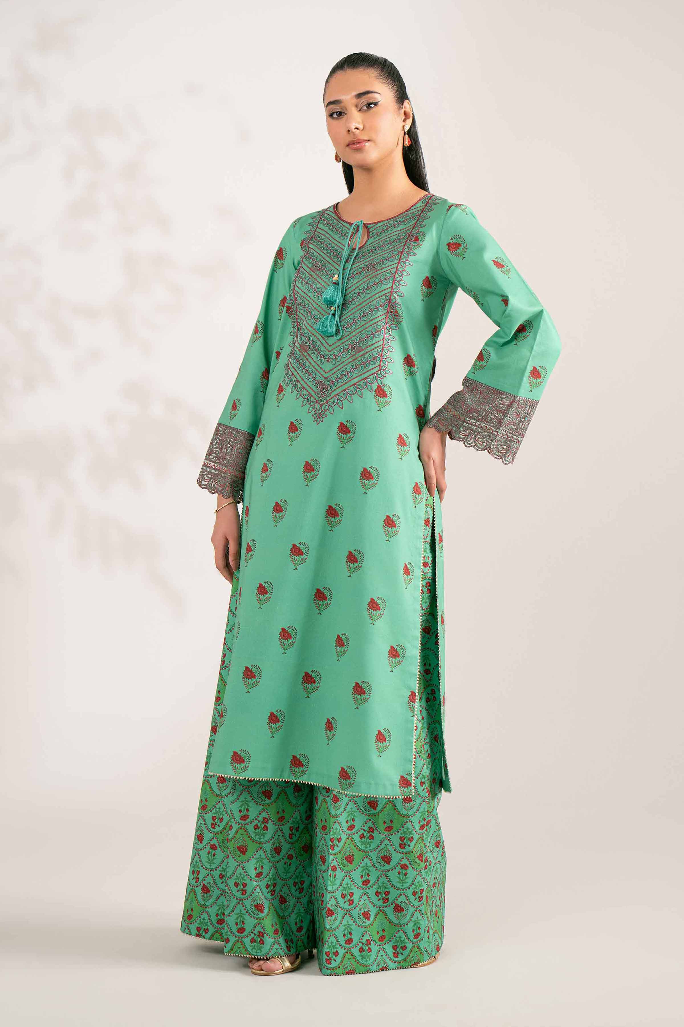 2 Piece - Printed Embroidered Suit - 42502846 for Women - Unstitched Collection | Nishat | Shop Online