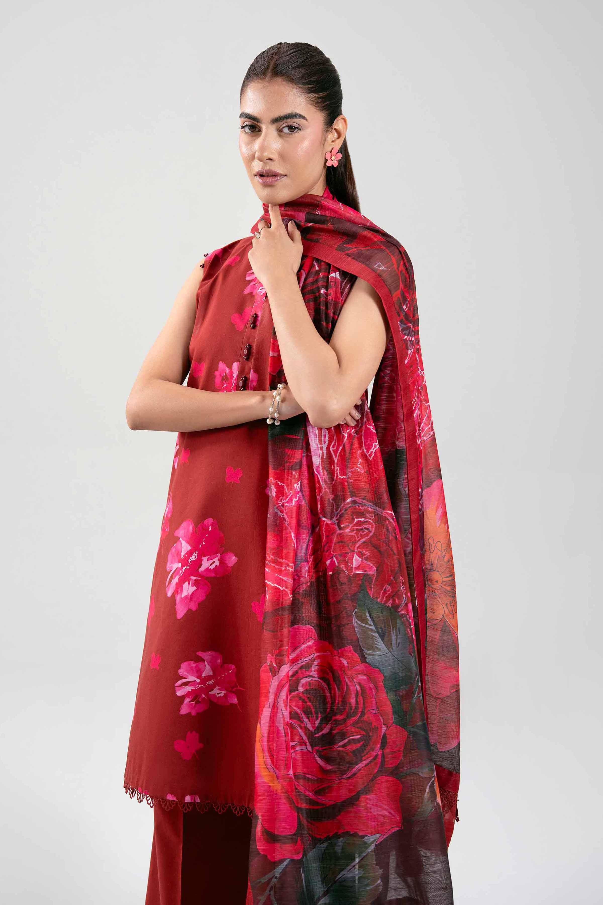 3 Piece - Digital Printed Suit - 42502868 for Women - Unstitched Collection | Nishat | Shop Online