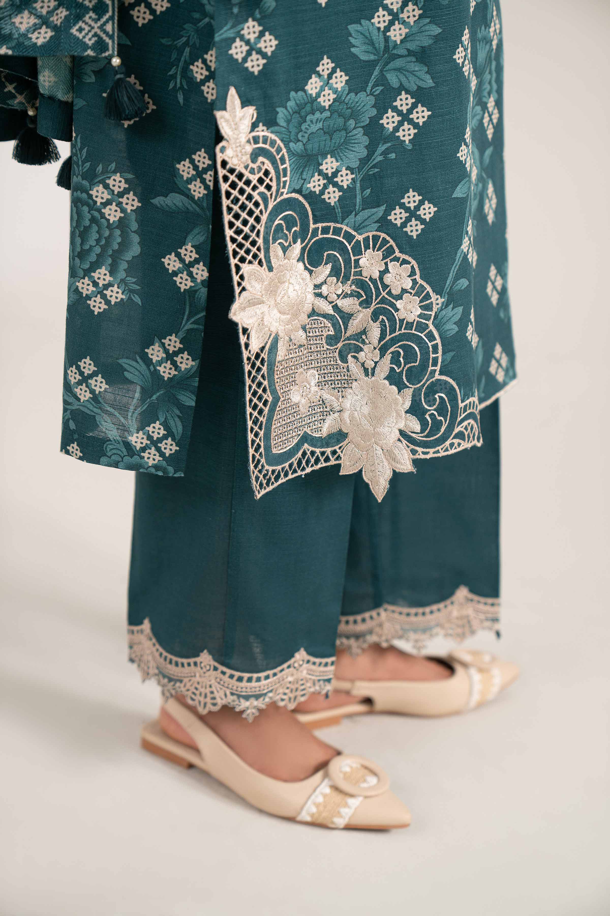 3 Piece - Printed Embroidered Suit - 42502870 for Women - Unstitched Collection | Nishat | Shop Online
