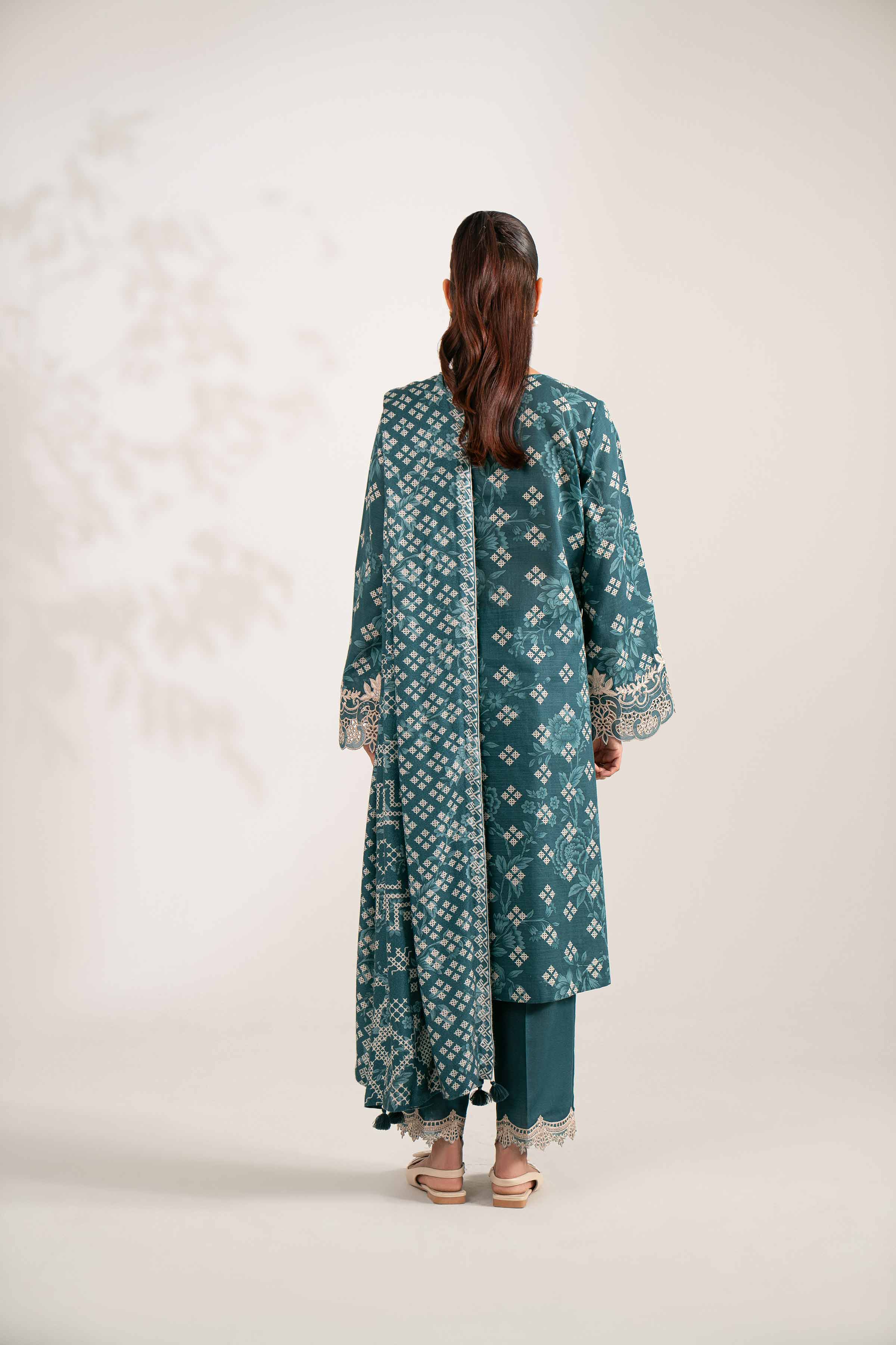 3 Piece - Printed Embroidered Suit - 42502870 for Women - Unstitched Collection | Nishat | Shop Online
