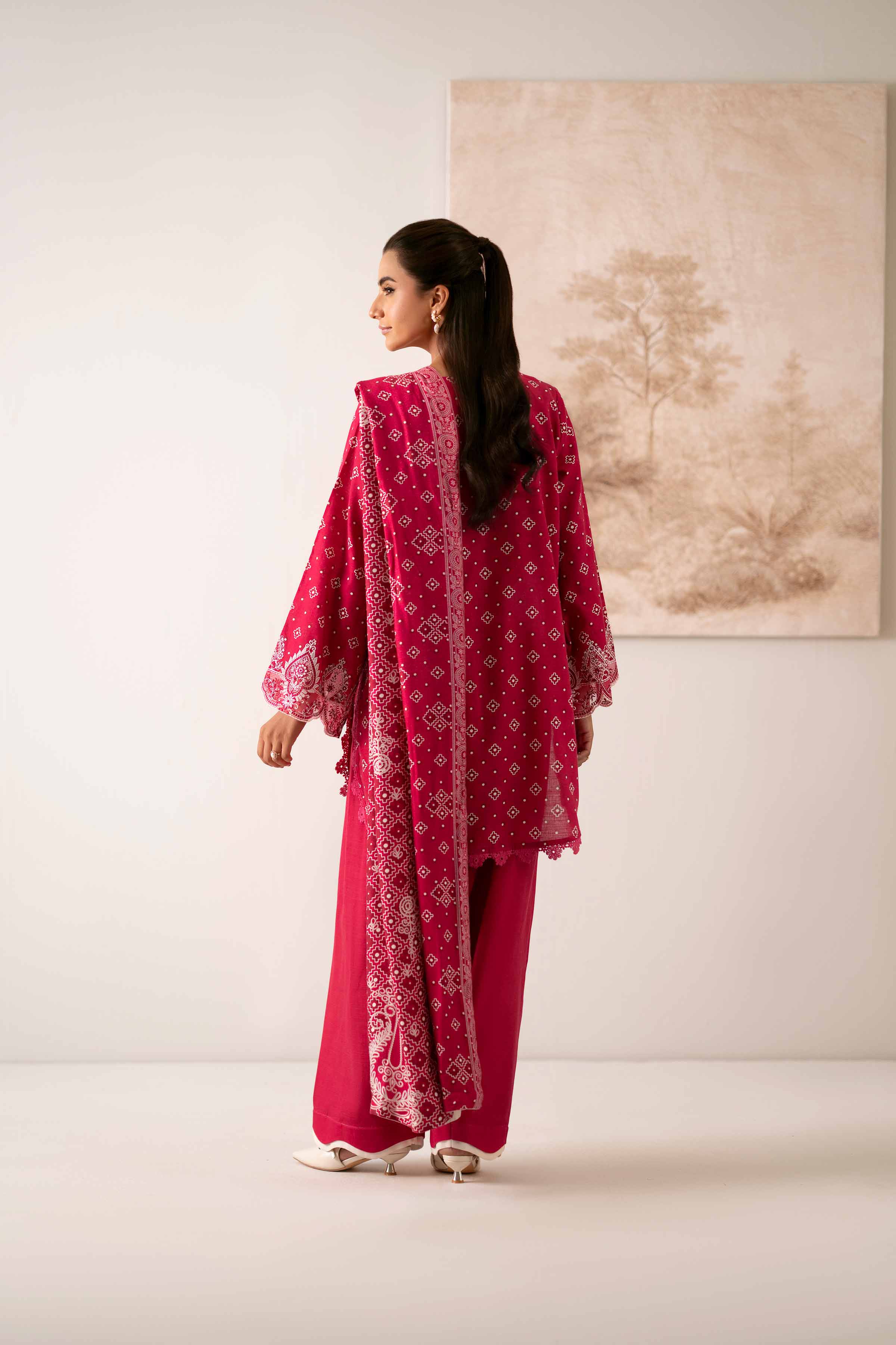 3 Piece - Printed Embroidered Suit - 42502873 for Women - Unstitched Collection | Nishat | Shop Online