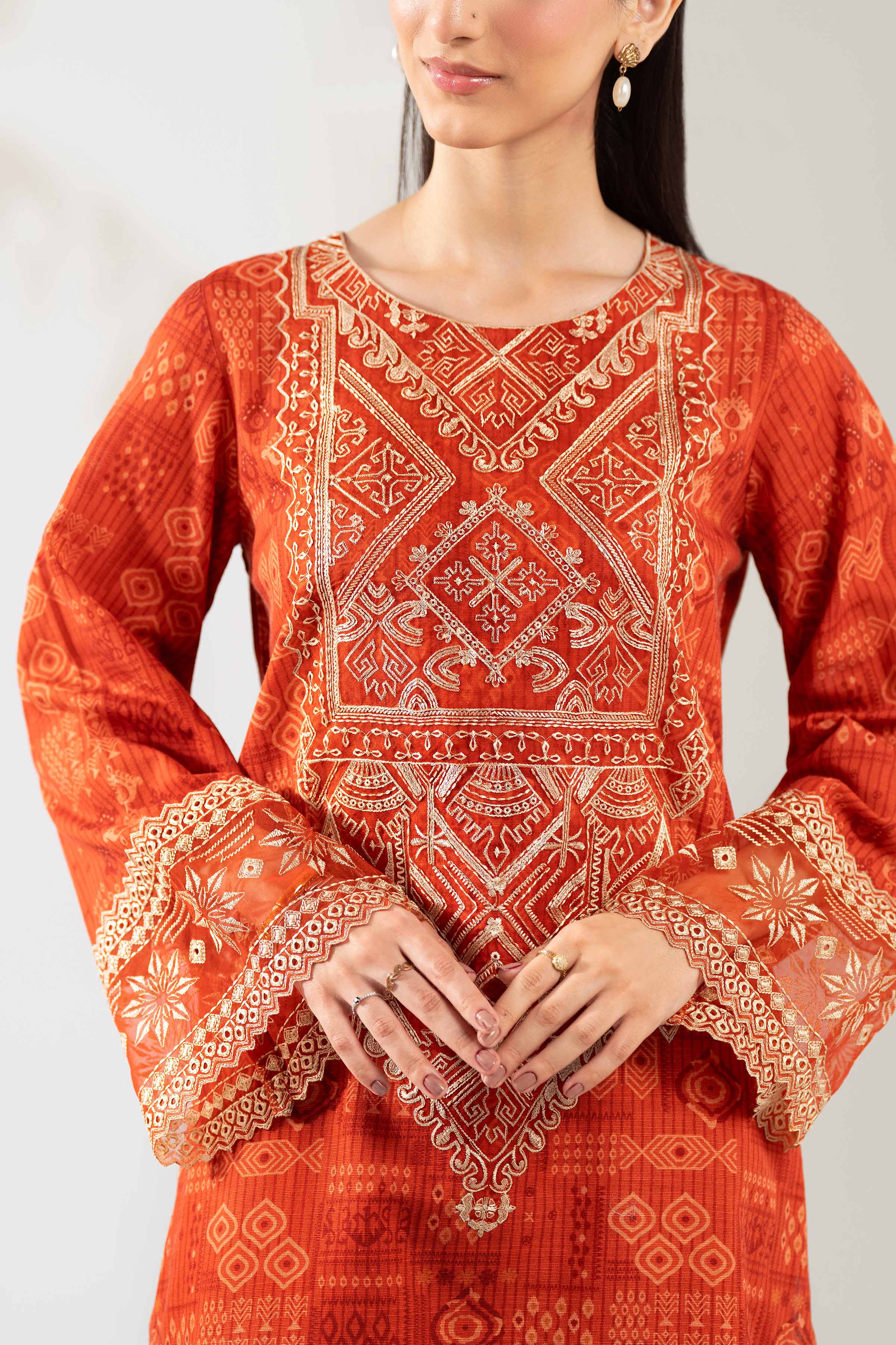 3 Piece - Embroidered Suit - 42502874 for Women - Unstitched Collection | Nishat | Shop Online