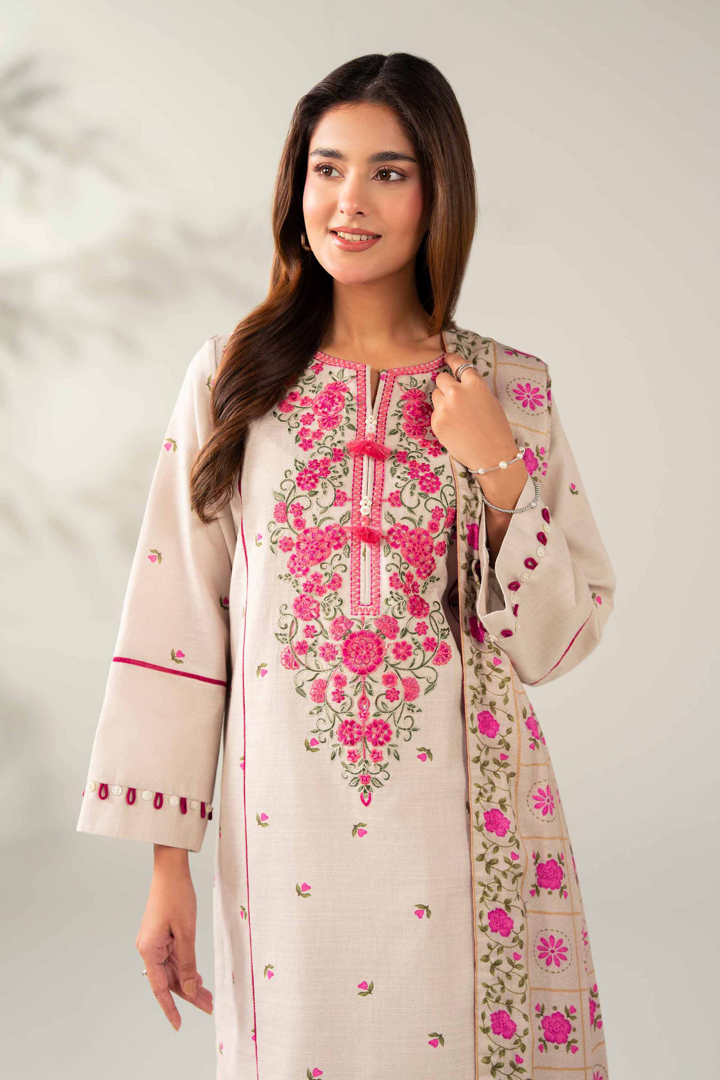 3 Piece - Embroidered Suit - 42502875 for Women - Unstitched Collection | Nishat | Shop Online