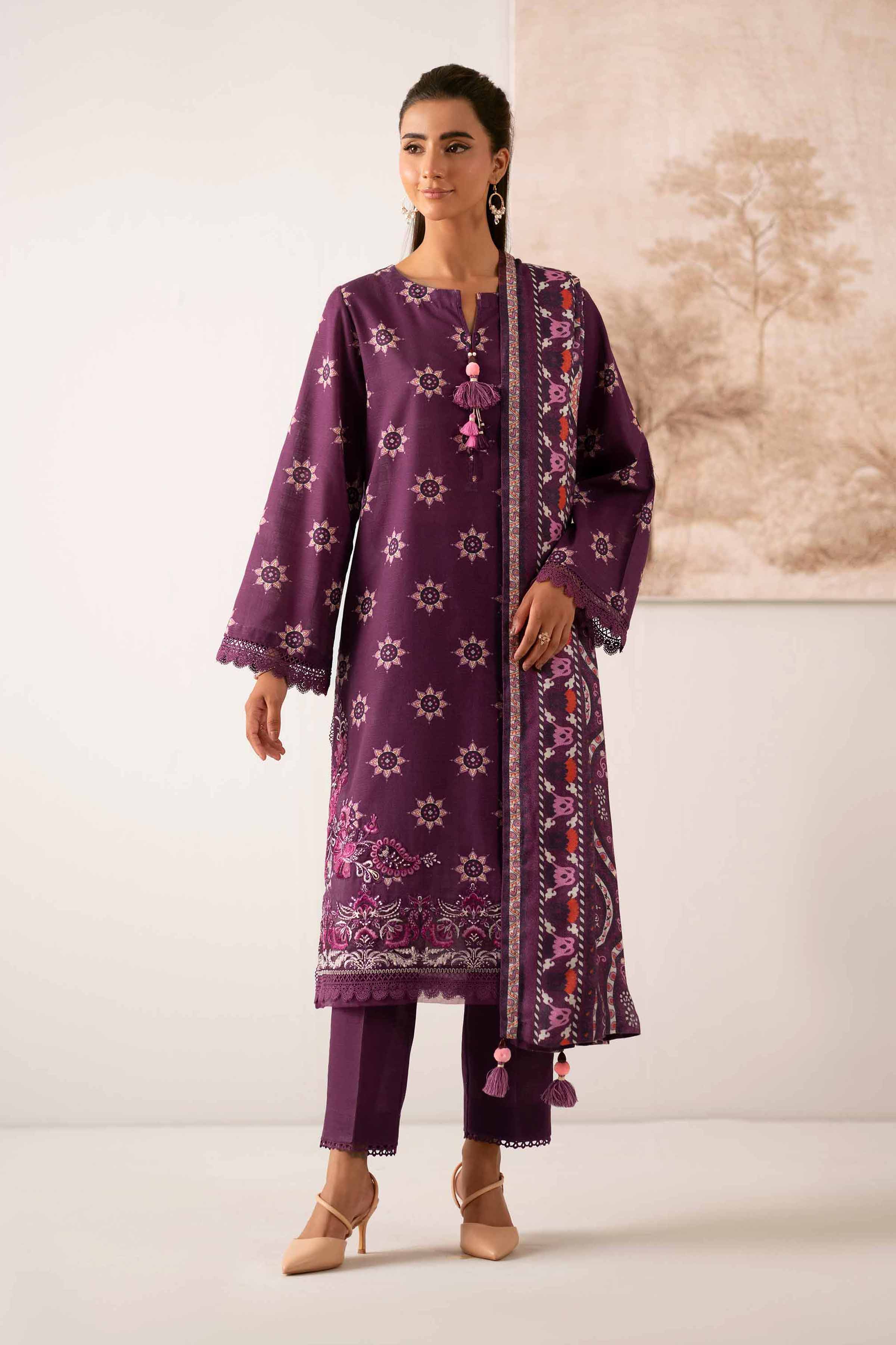 3 Piece - Printed Embroidered Suit - 42502877 for Women - Unstitched Collection | Nishat | Shop Online