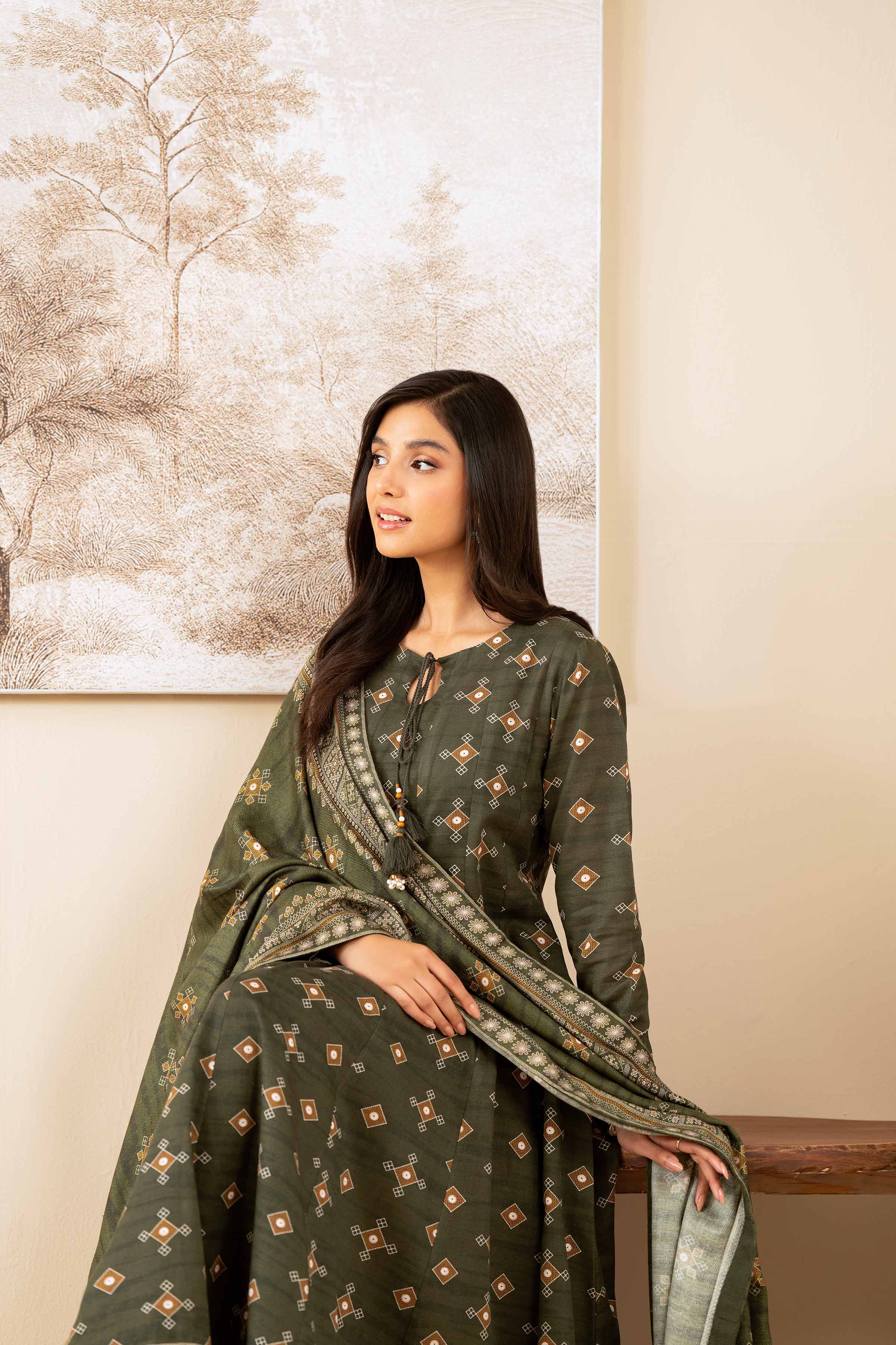 3 Piece - Printed Suit - 42502886 for Women - Unstitched Collection | Nishat | Shop Online