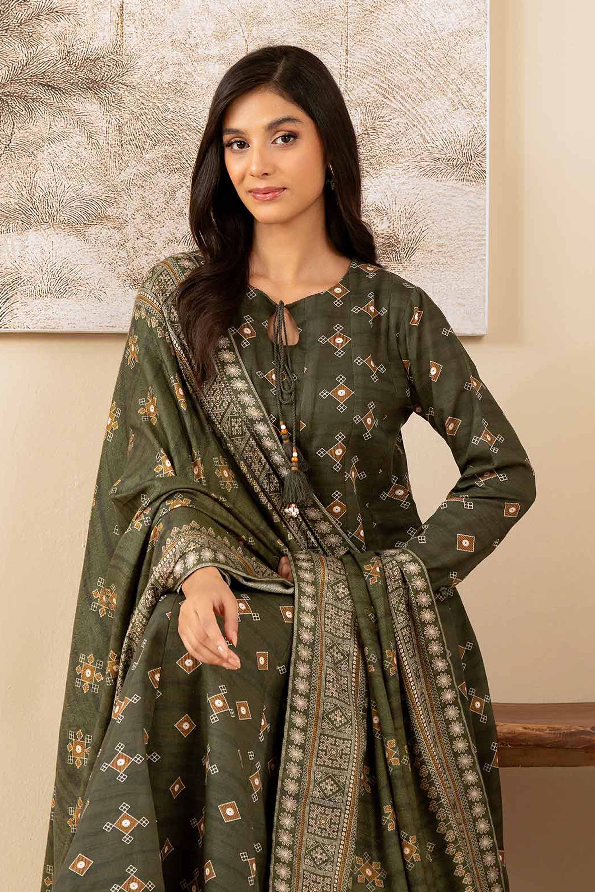 3 Piece - Printed Suit - 42502886 for Women - Unstitched Collection | Nishat | Shop Online