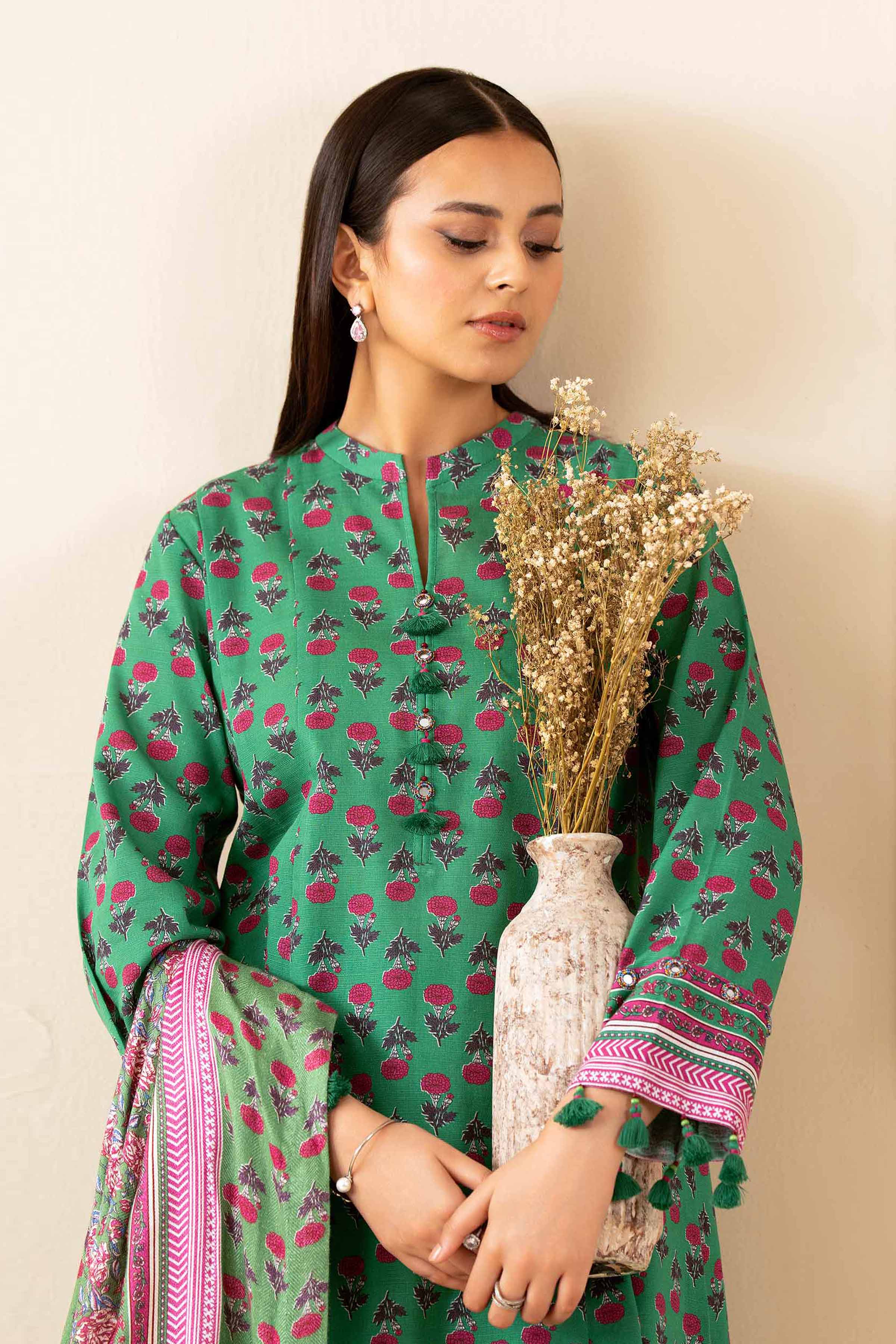 3 Piece - Printed Suit - 42502887 for Women - Unstitched Collection | Nishat | Shop Online