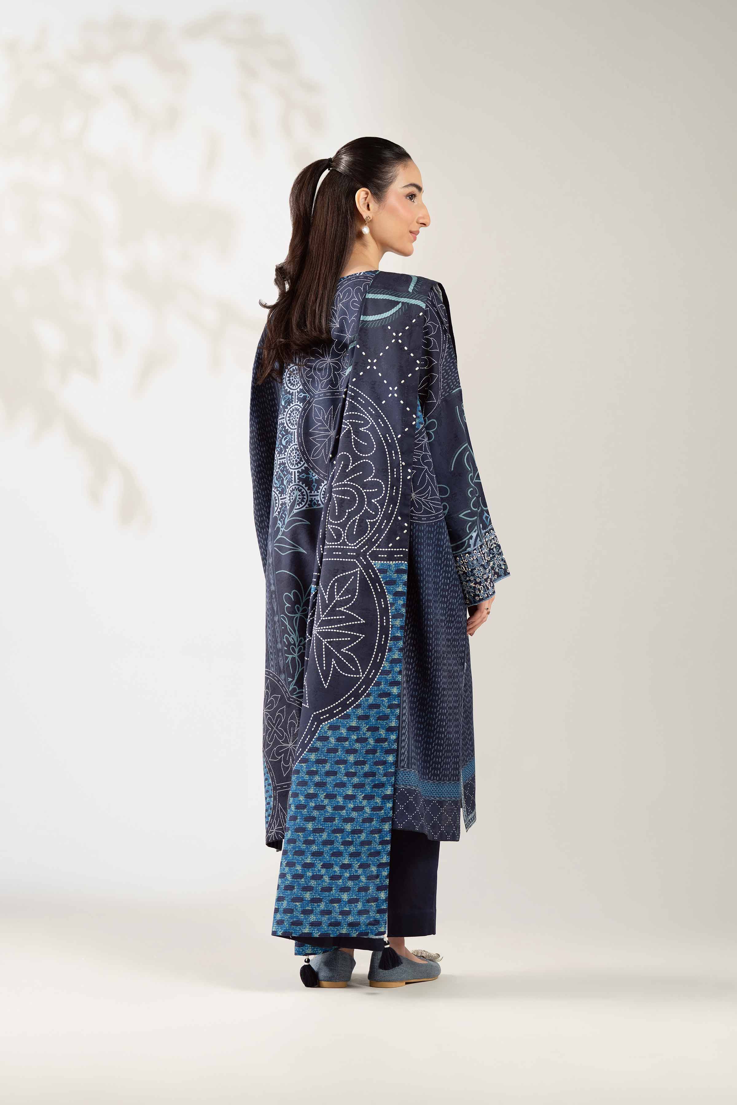 3 Piece - Digital Printed Embroidered Suit - 42502889 for Women - Unstitched Collection | Nishat | Shop Online