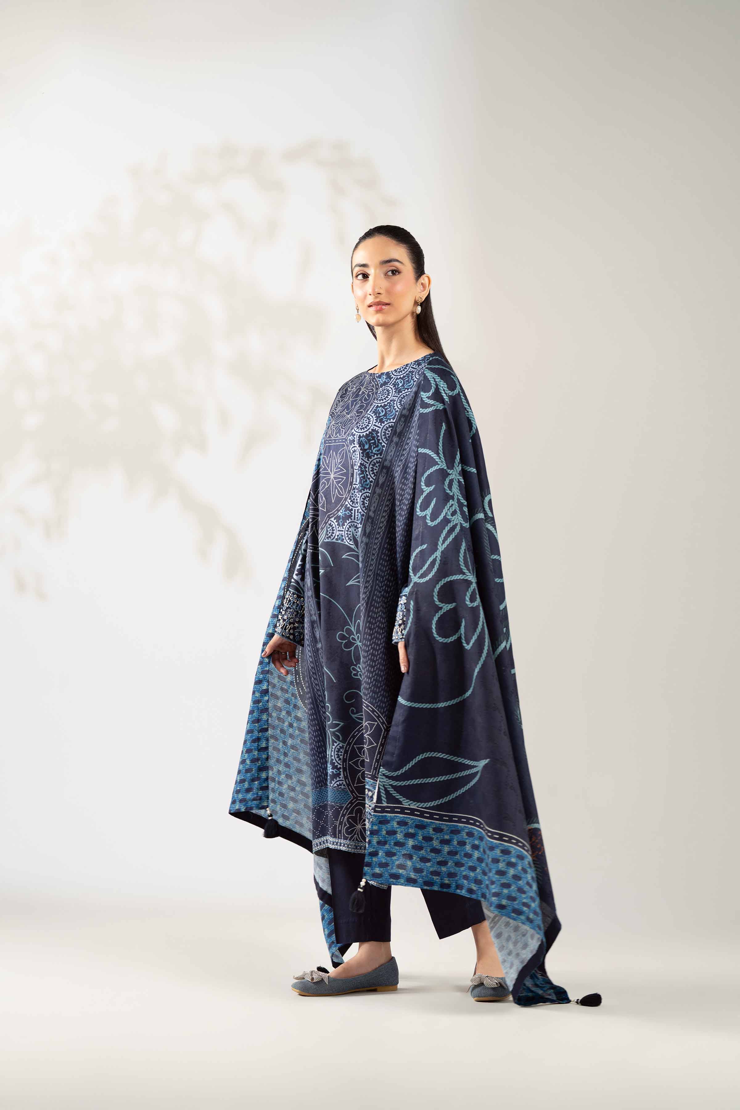3 Piece - Digital Printed Embroidered Suit - 42502889 for Women - Unstitched Collection | Nishat | Shop Online