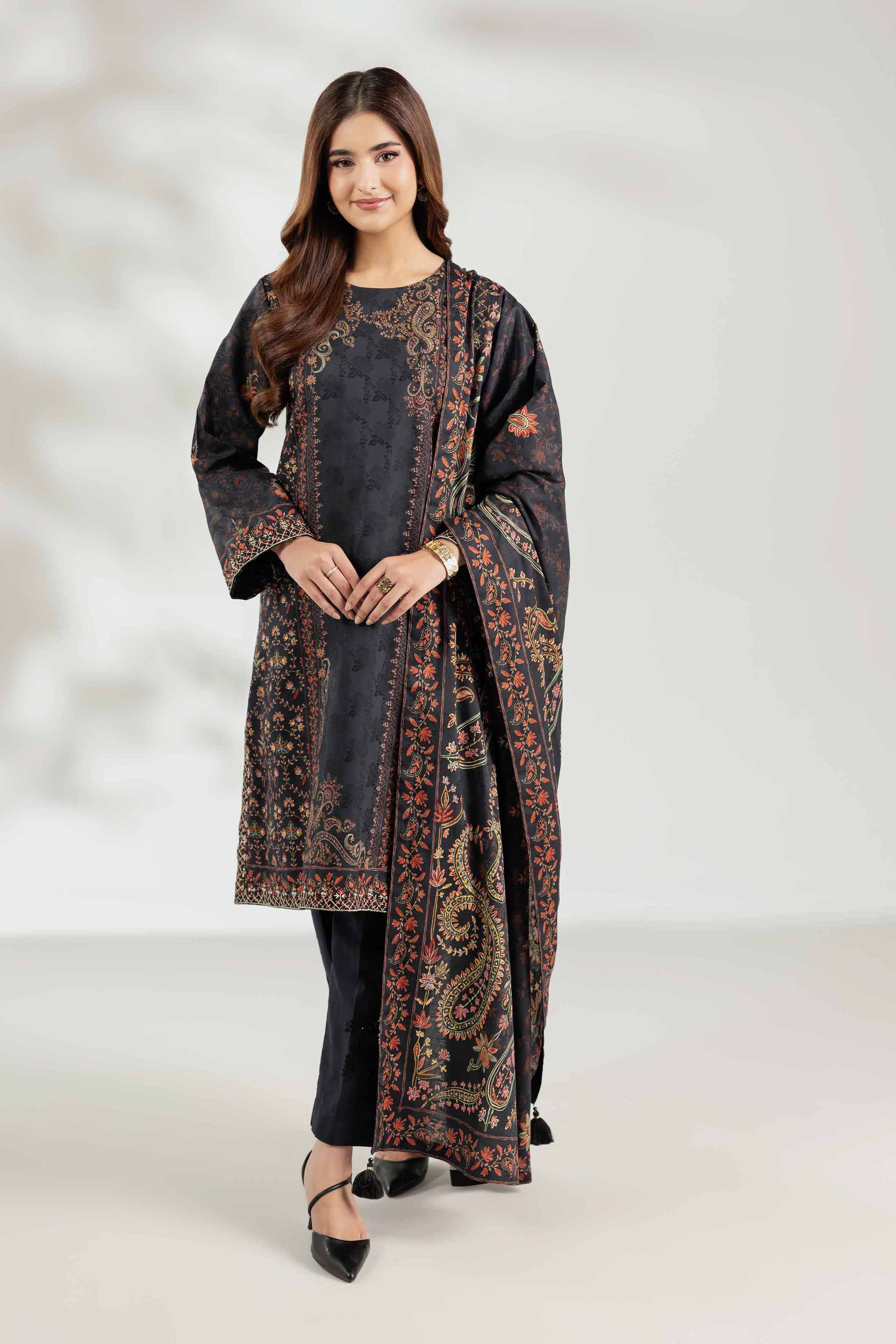 3 Piece - Digital Printed Embroidered Suit - 42502896 for Women - Unstitched Collection | Nishat | Shop Online