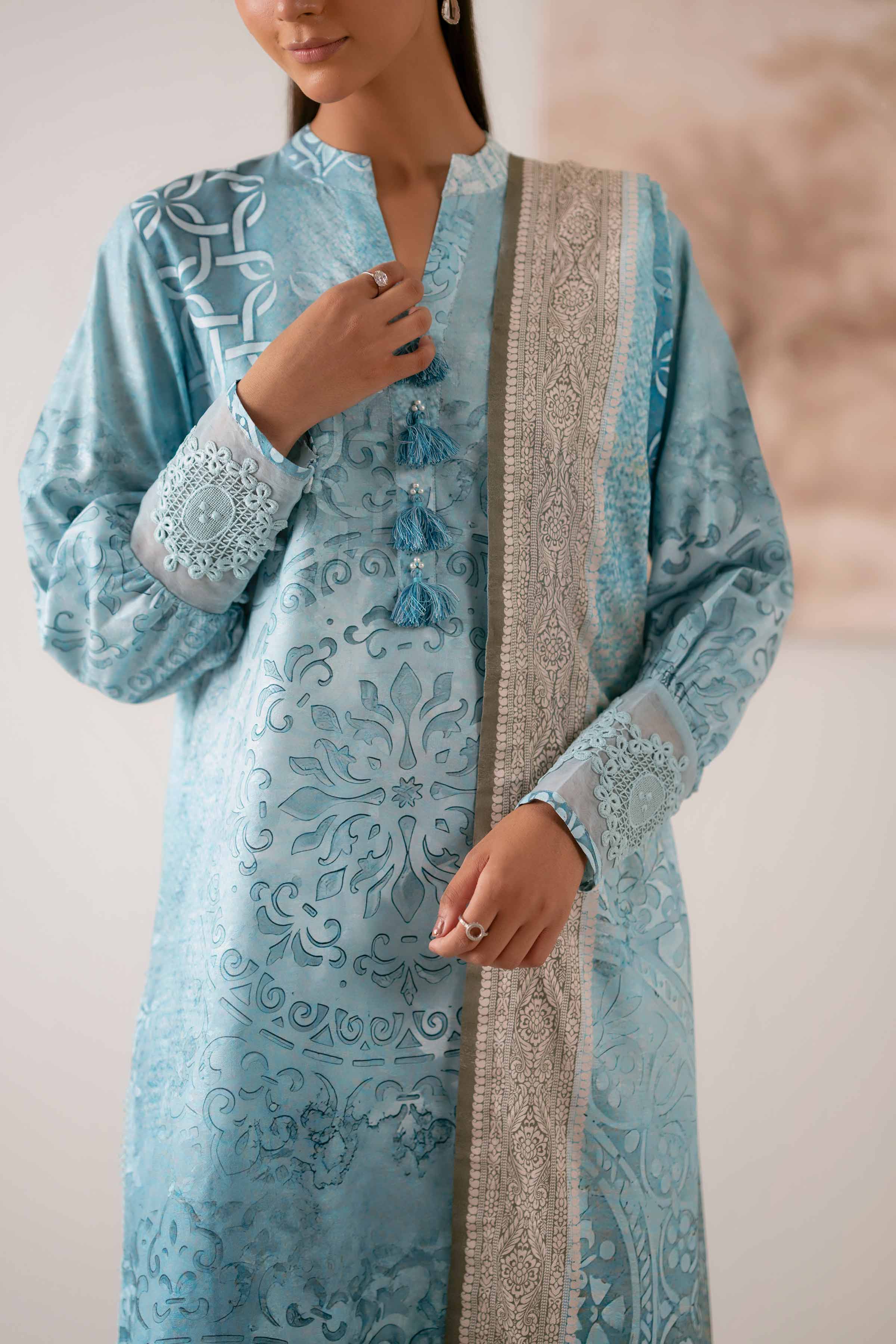 3 Piece - Digital Printed Suit - 42502900 for Women - Unstitched Collection | Nishat | Shop Online