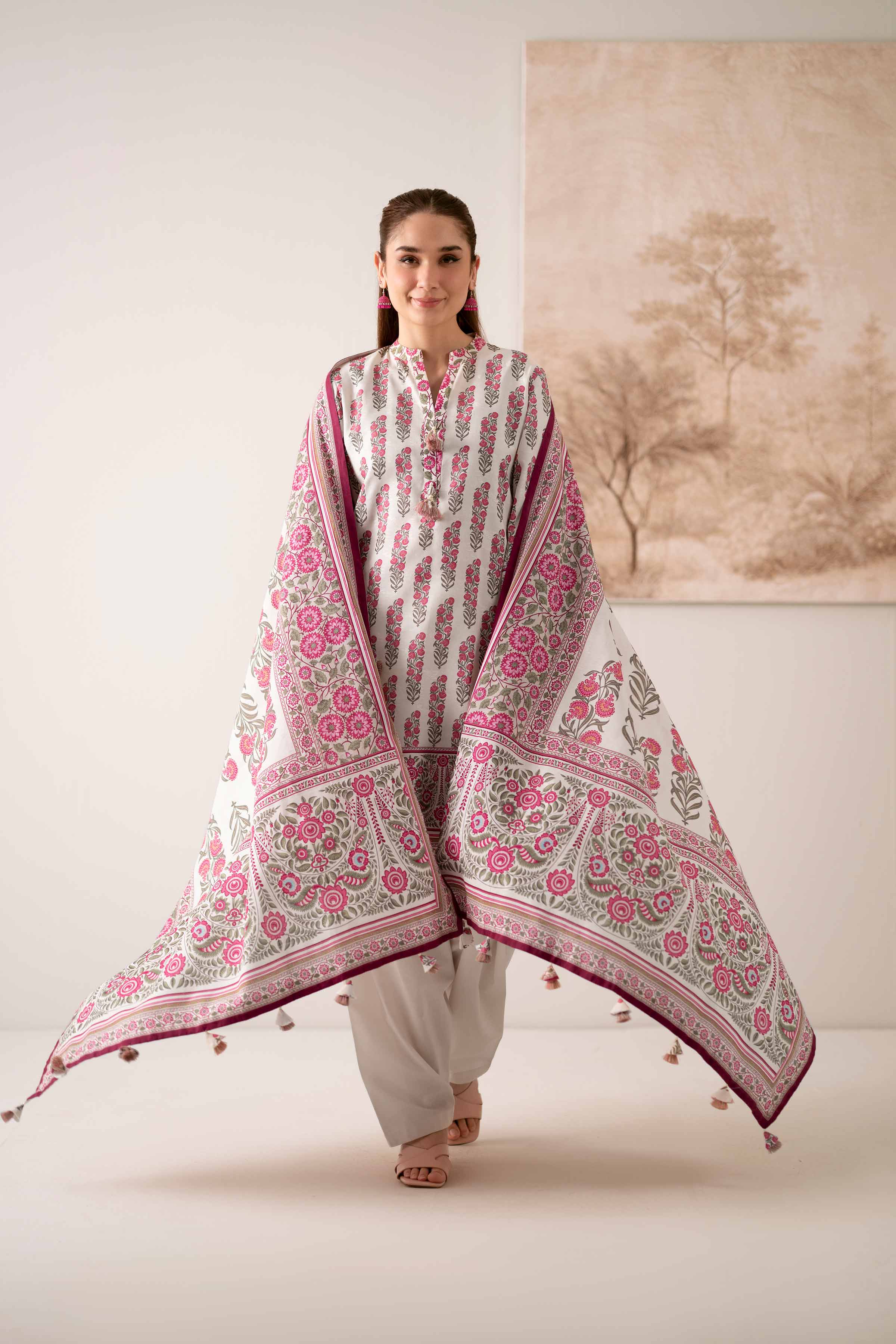 3 Piece - Digital Printed Suit - 42502901 for Women - Unstitched Collection | Nishat | Shop Online
