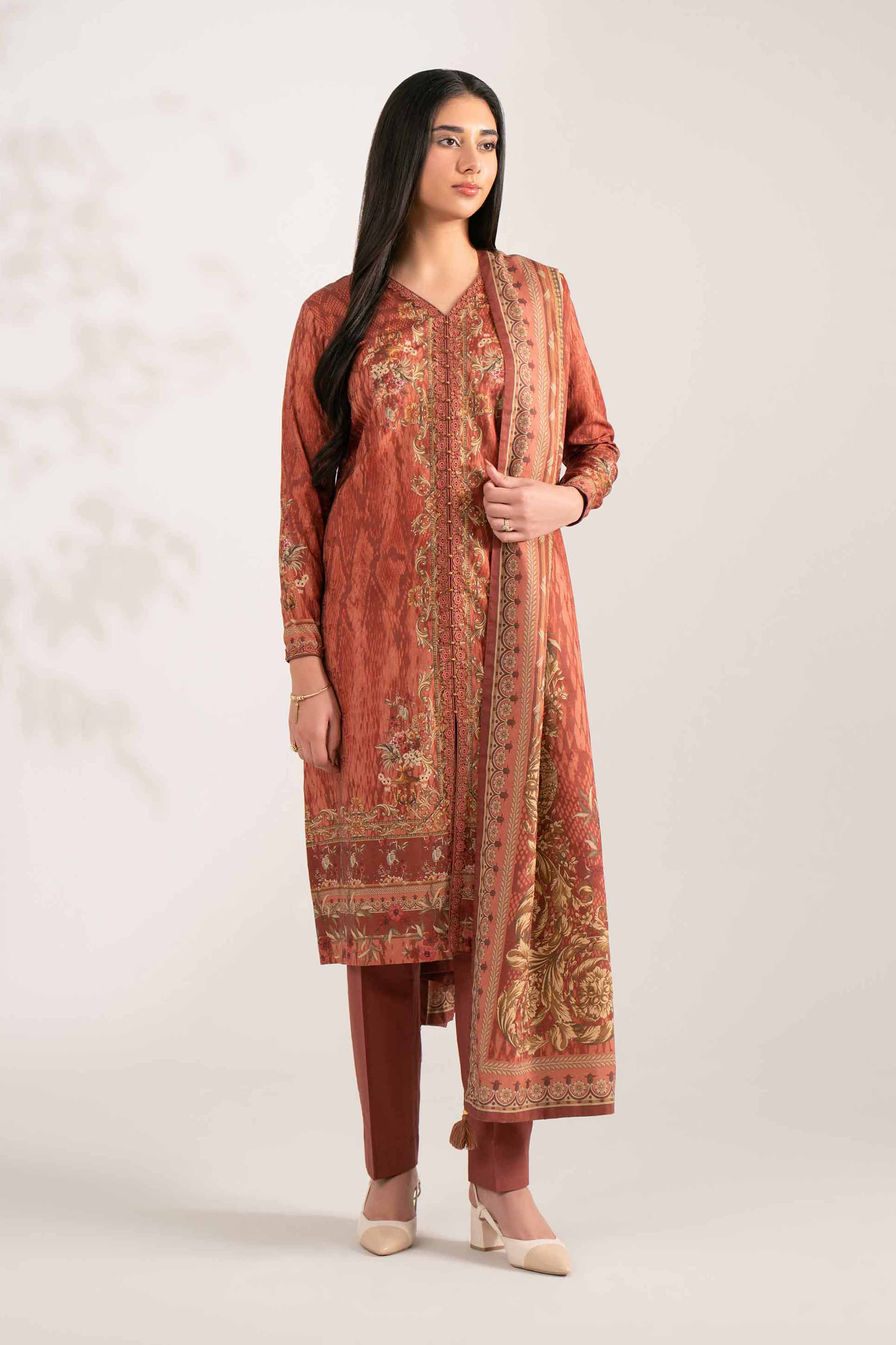 3 Piece - Digital Printed Suit - 42502906 for Women - Unstitched Collection | Nishat | Shop Online