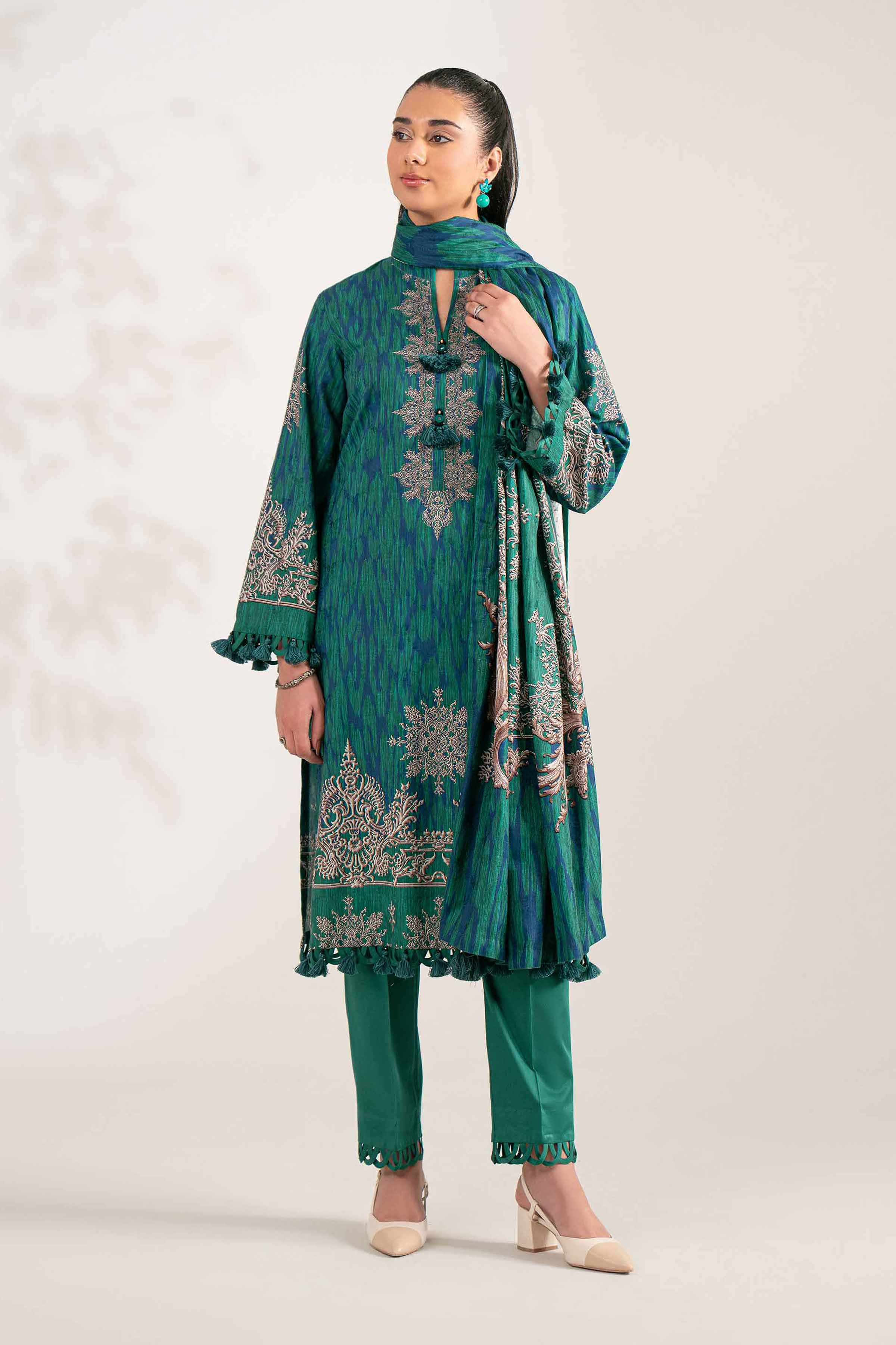 3 Piece - Digital Printed Suit - 42502907 for Women - Unstitched Collection | Nishat | Shop Online