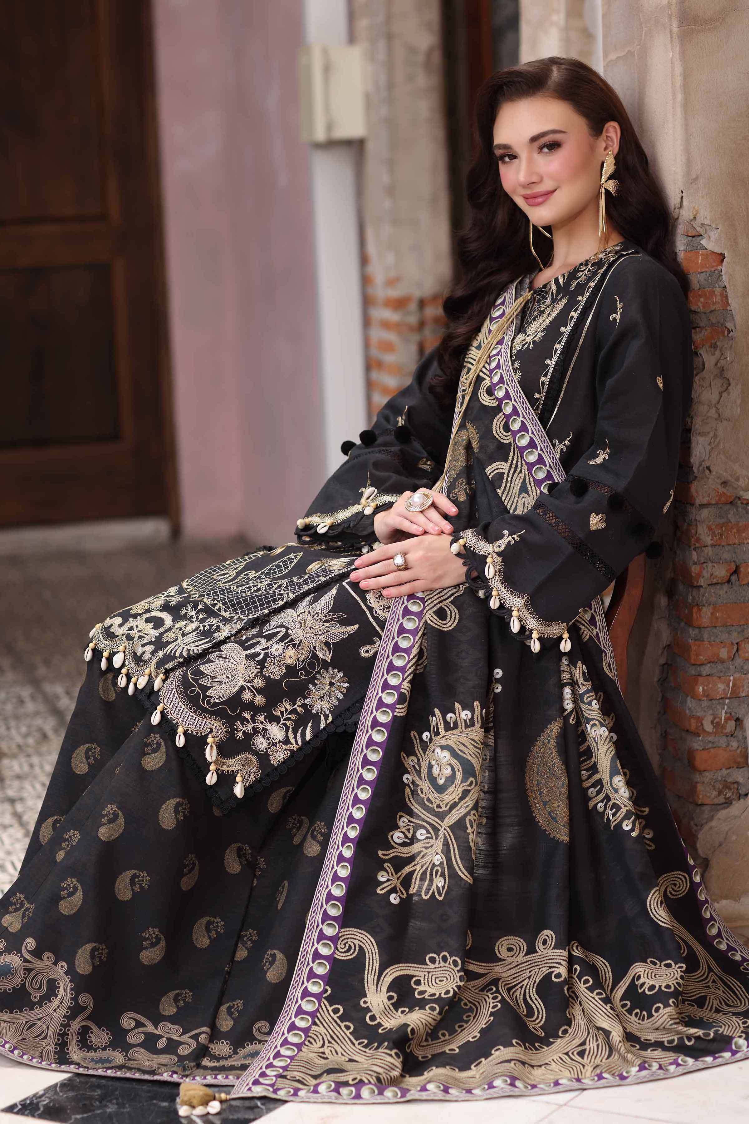 3 Piece - Digital Printed Embroidered Suit - 42502909 for Women - Unstitched Collection | Nishat | Shop Online