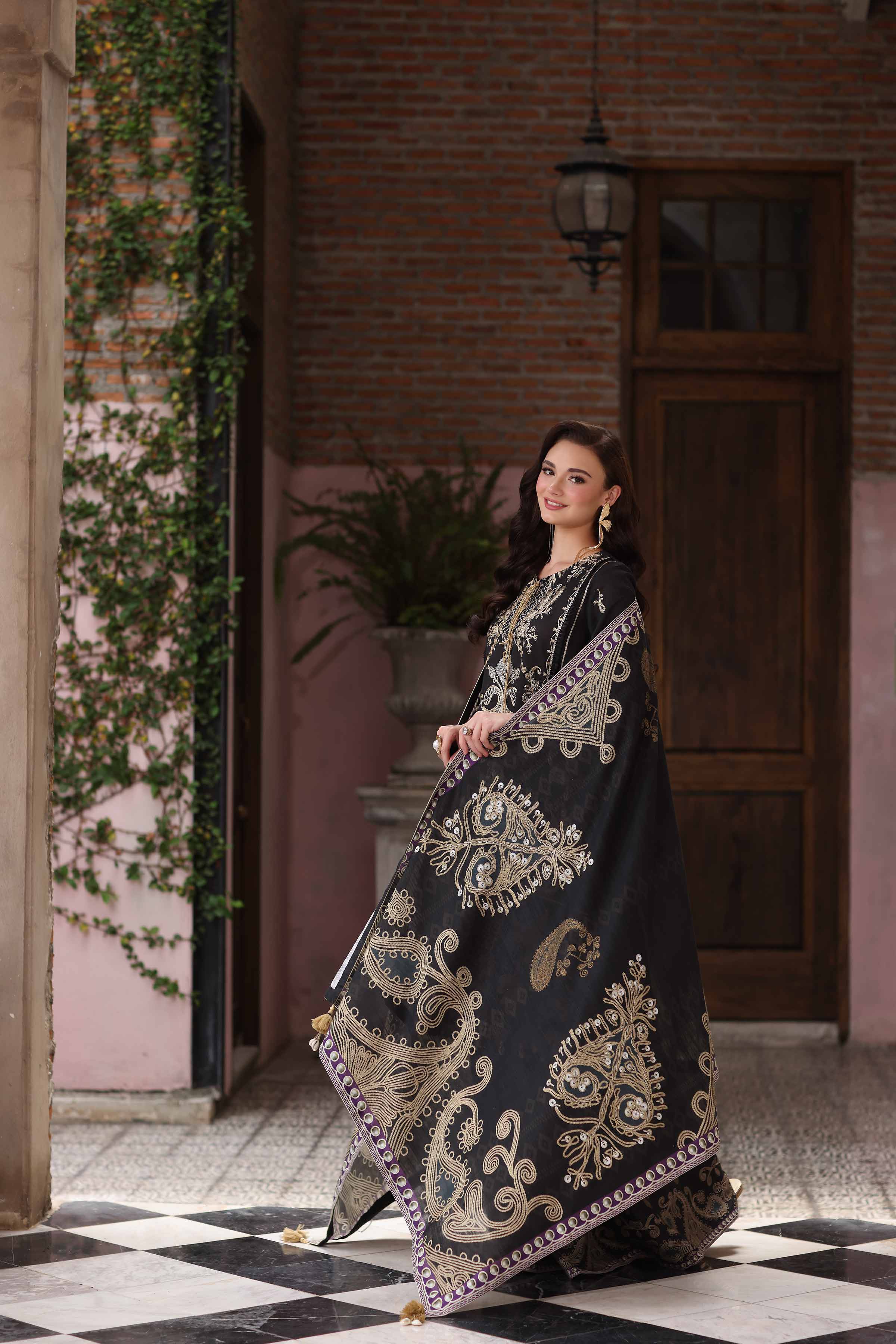 3 Piece - Digital Printed Embroidered Suit - 42502909 for Women - Unstitched Collection | Nishat | Shop Online