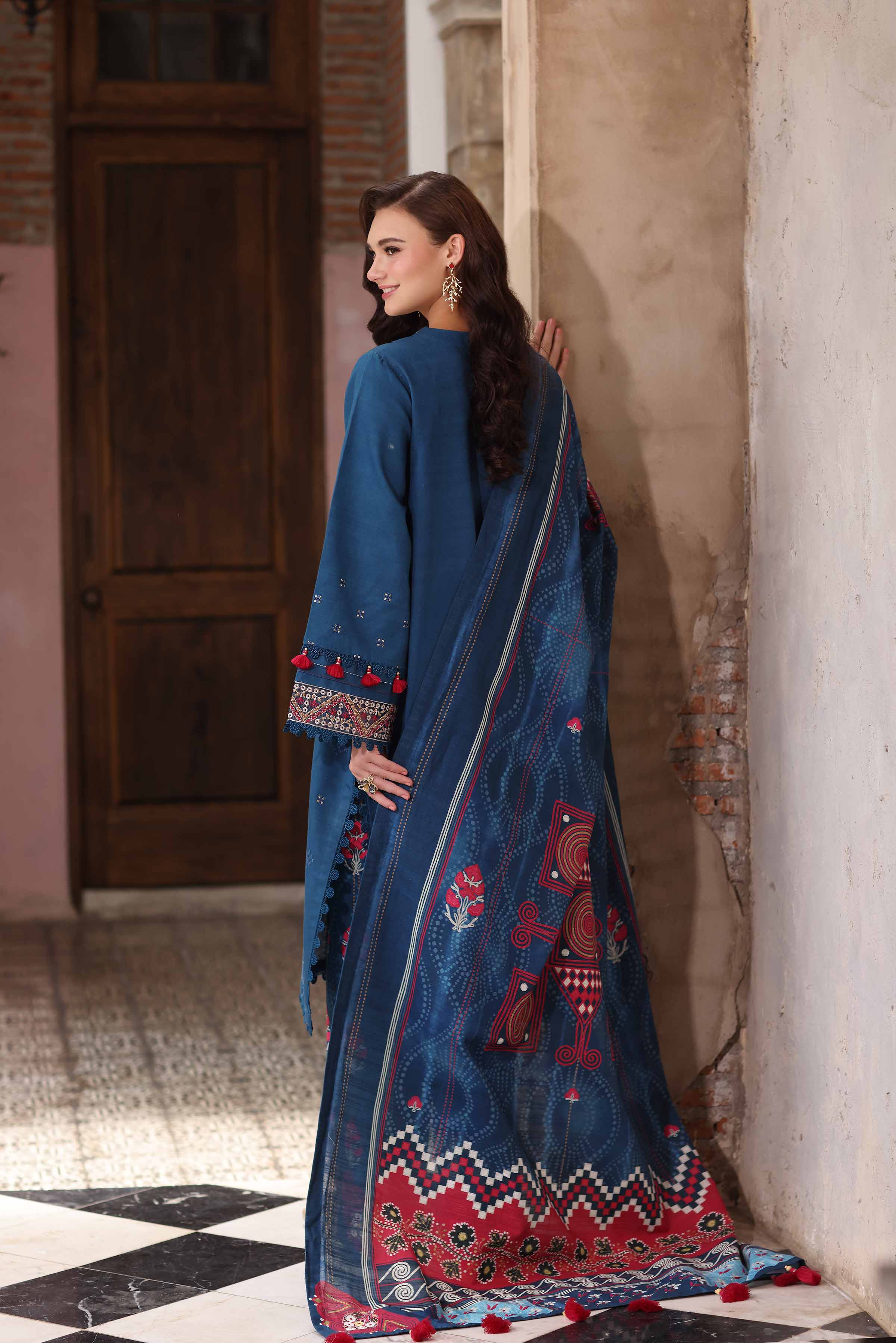 3 Piece - Digital Printed Embroidered Suit - 42502910 for Women - Unstitched Collection | Nishat | Shop Online