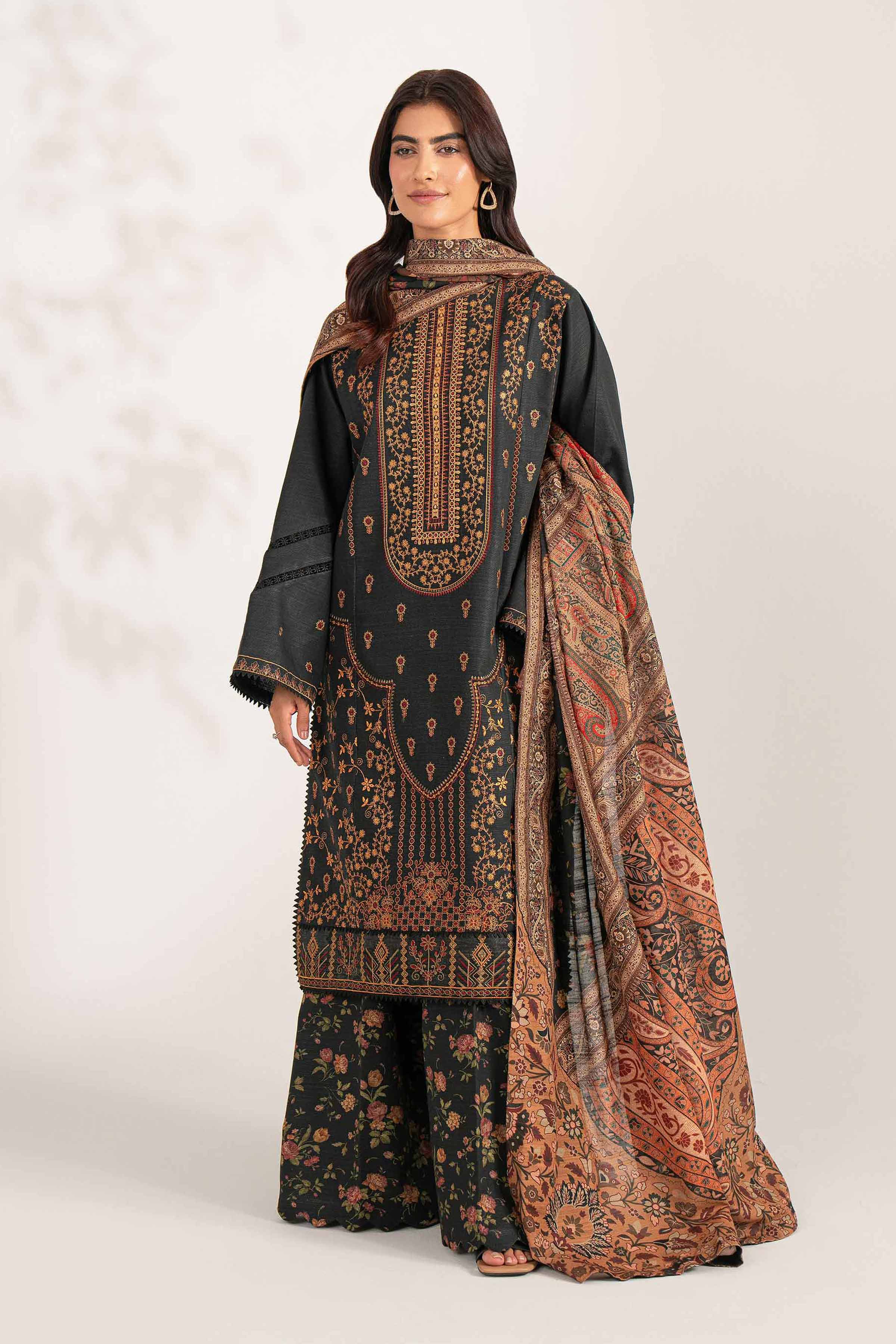 3 Piece - Digital Printed Embroidered Suit - 42502911 for Women - Unstitched Collection | Nishat | Shop Online