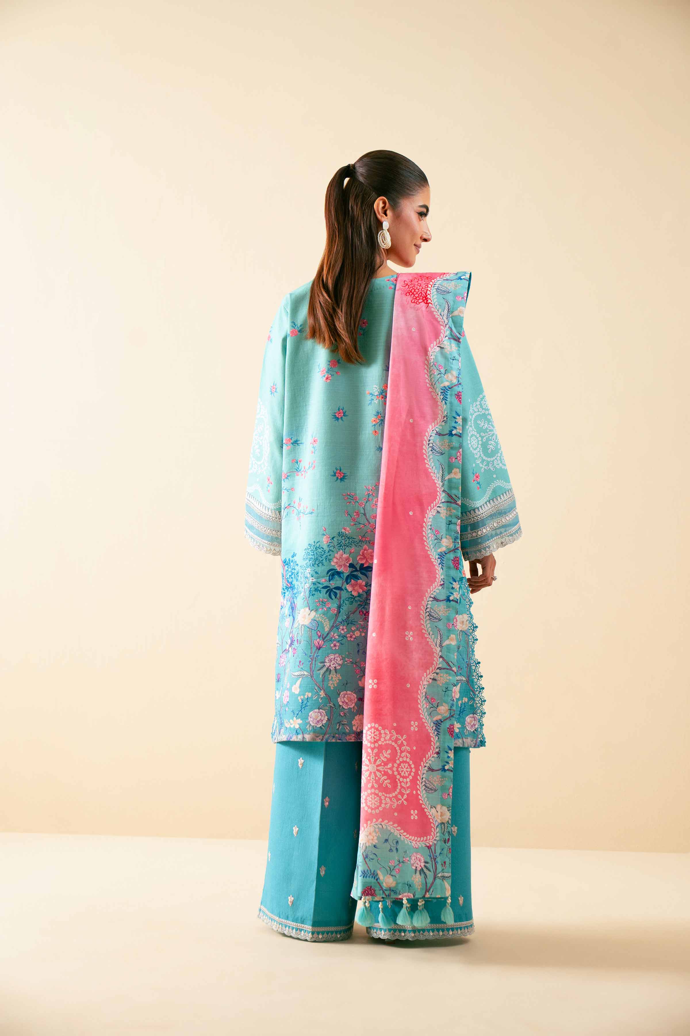 3 Piece - Digital Printed Embroidered Suit - 42502918 for Women - Unstitched Collection | Nishat | Shop Online