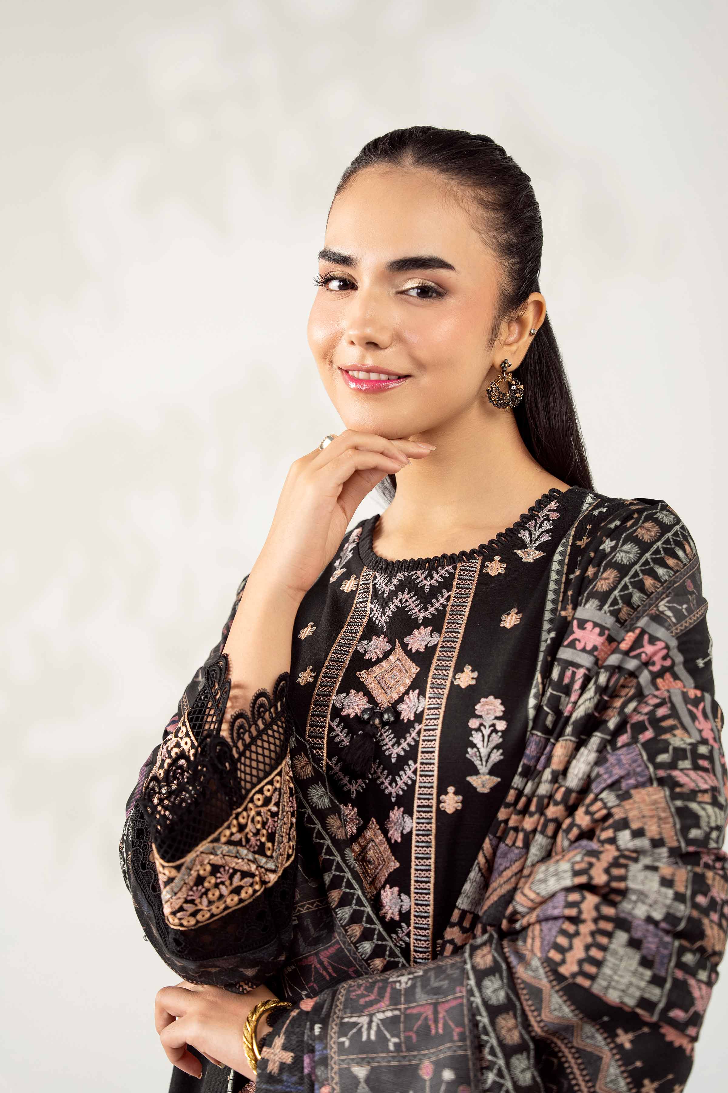 3 Piece - Digital Printed Embroidered Suit - 42502921 for Women - Unstitched Collection | Nishat | Shop Online