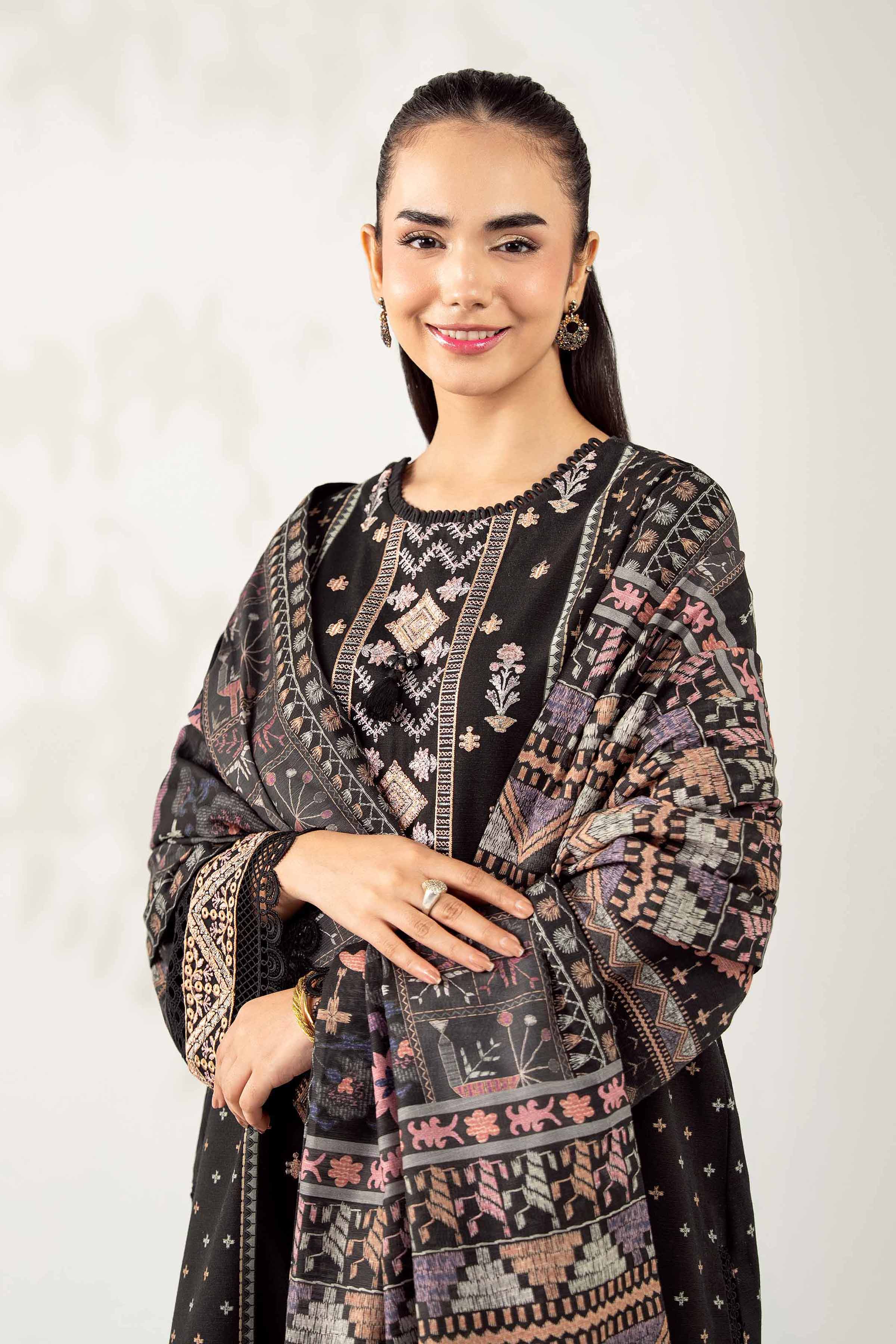 3 Piece - Digital Printed Embroidered Suit - 42502921 for Women - Unstitched Collection | Nishat | Shop Online