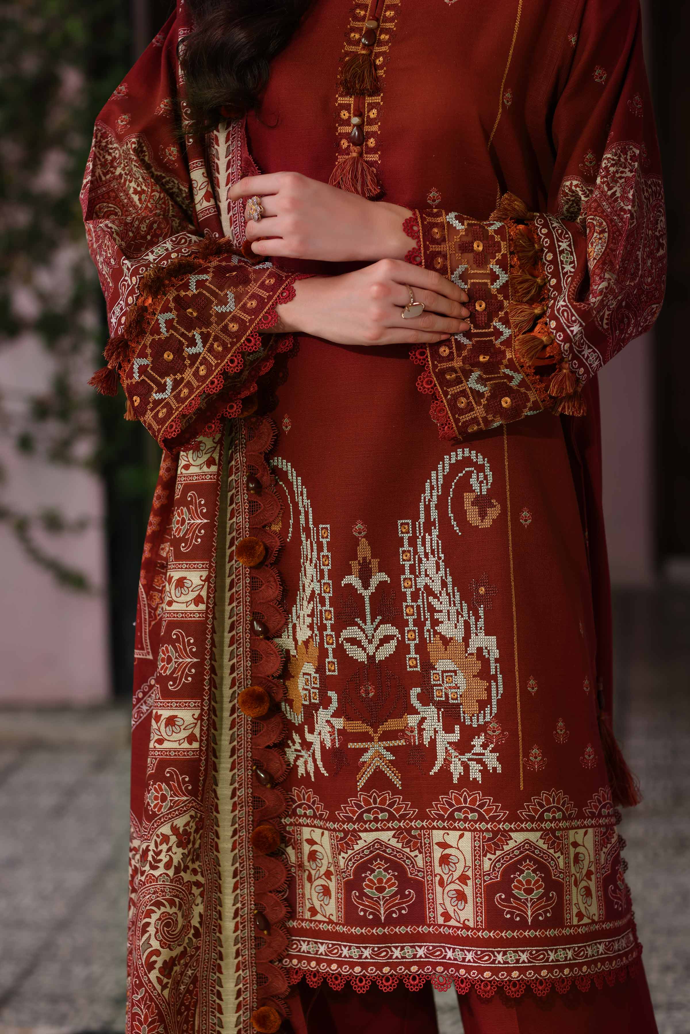 3 Piece - Digital Printed Embroidered Suit - 42502923 for Women - Unstitched Collection | Nishat | Shop Online