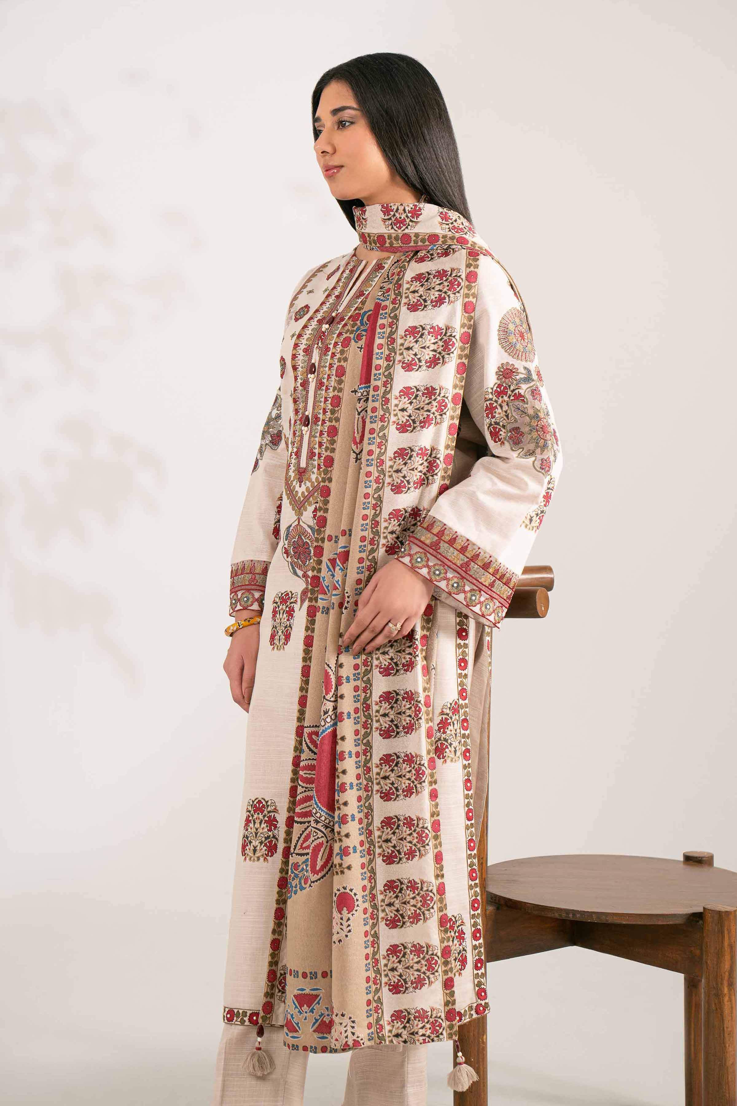 3 Piece - Printed Embroidered Suit - 42502934 for Women - Unstitched Collection | Nishat | Shop Online