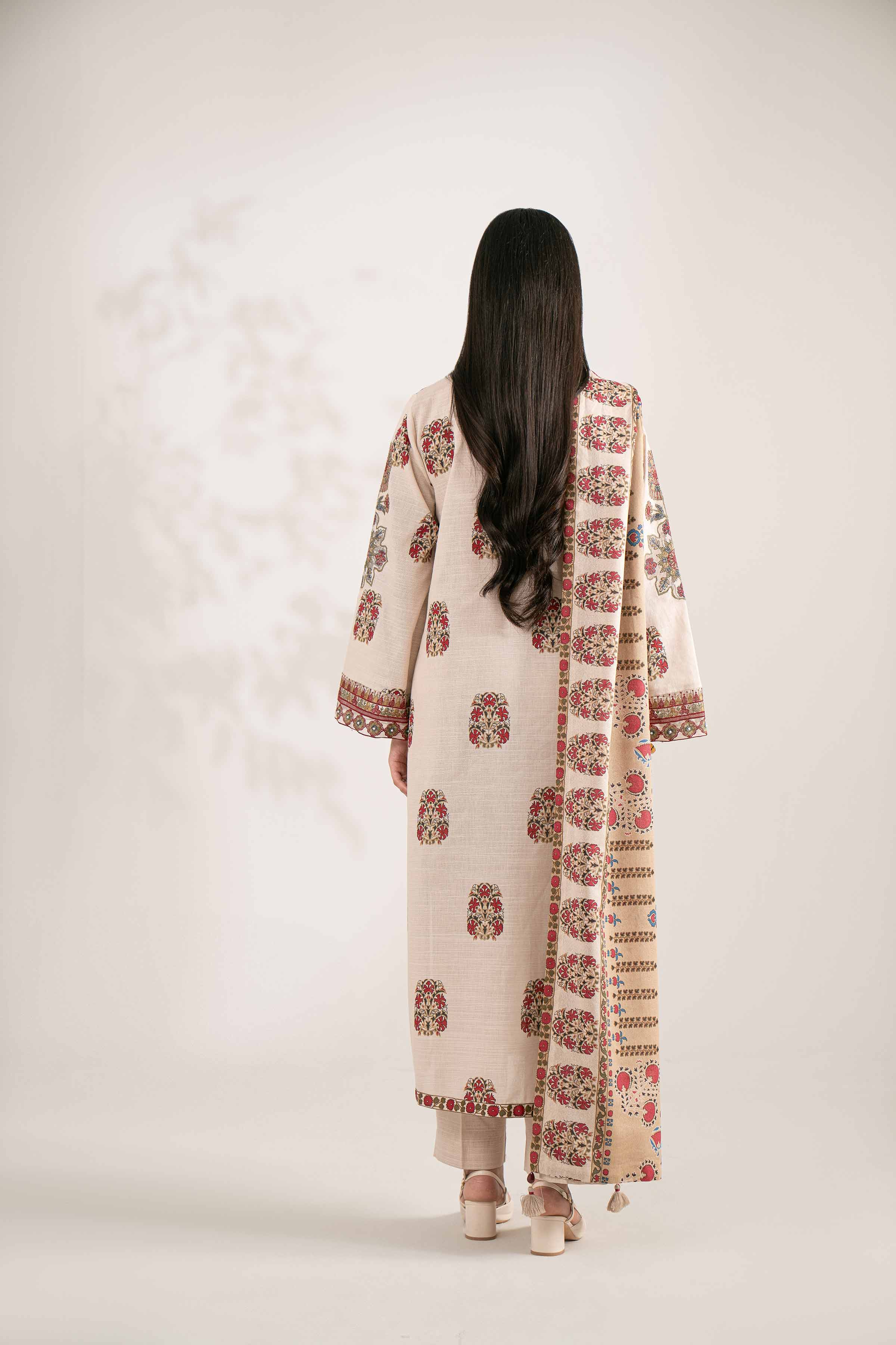 3 Piece - Printed Embroidered Suit - 42502934 for Women - Unstitched Collection | Nishat | Shop Online