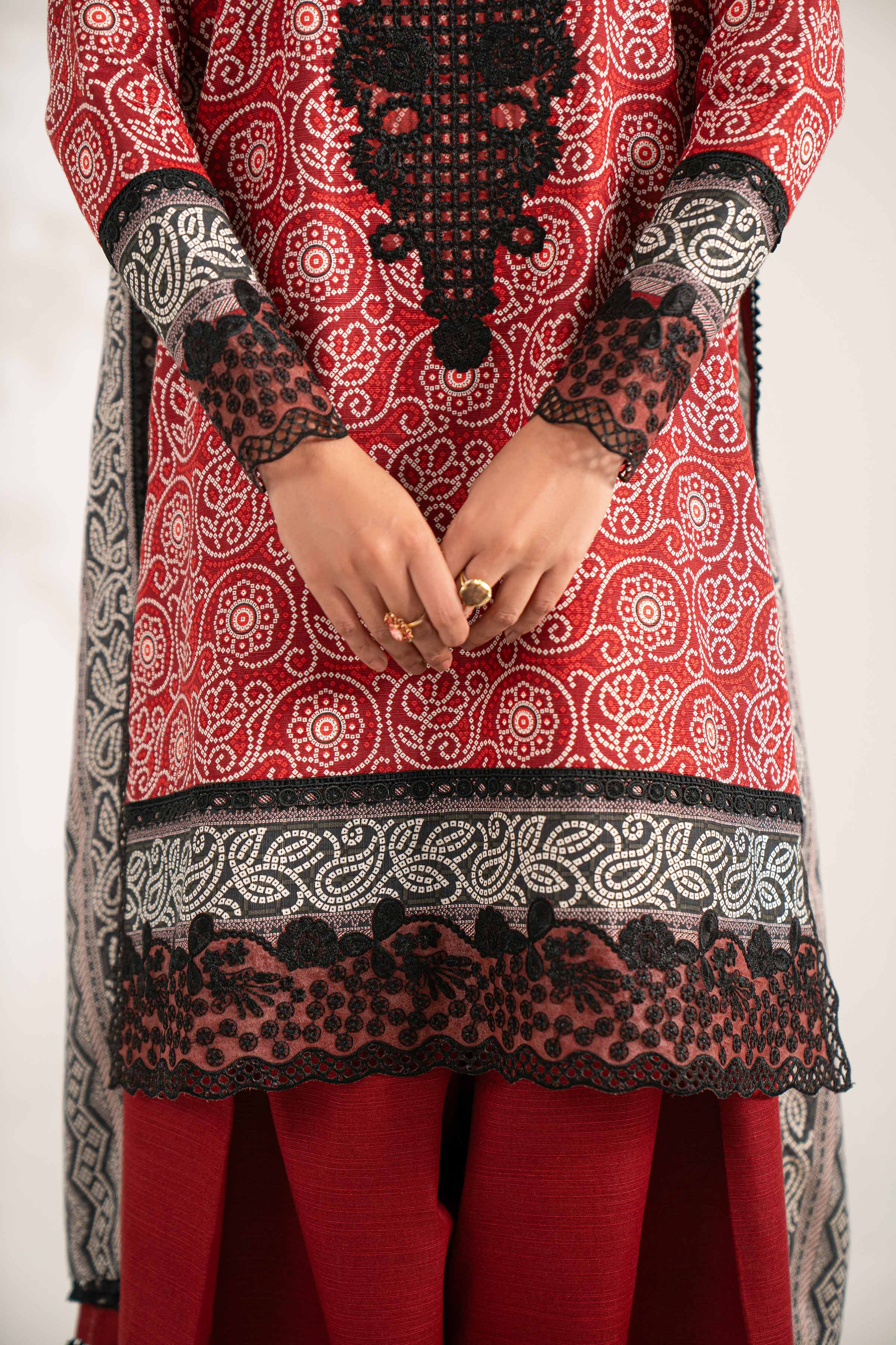 3 Piece - Printed Embroidered Suit - 42502936 for Women - Unstitched Collection | Nishat | Shop Online