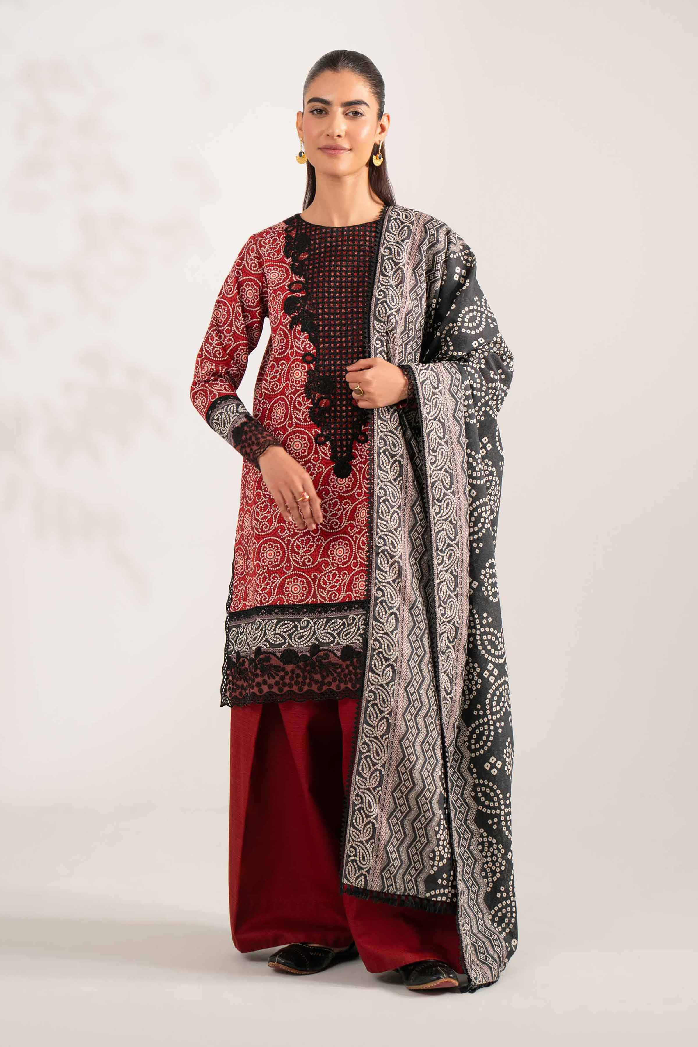 3 Piece - Printed Embroidered Suit - 42502936 for Women - Unstitched Collection | Nishat | Shop Online