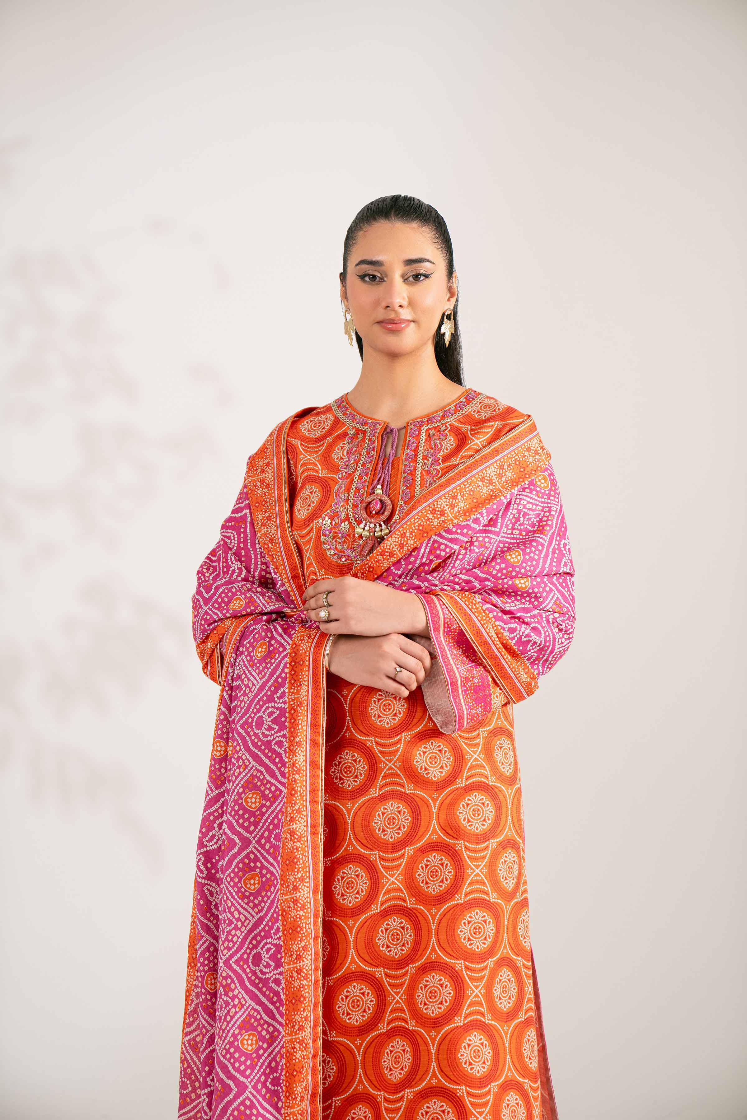 3 Piece - Printed Embroidered Suit - 42502938 for Women - Unstitched Collection | Nishat | Shop Online