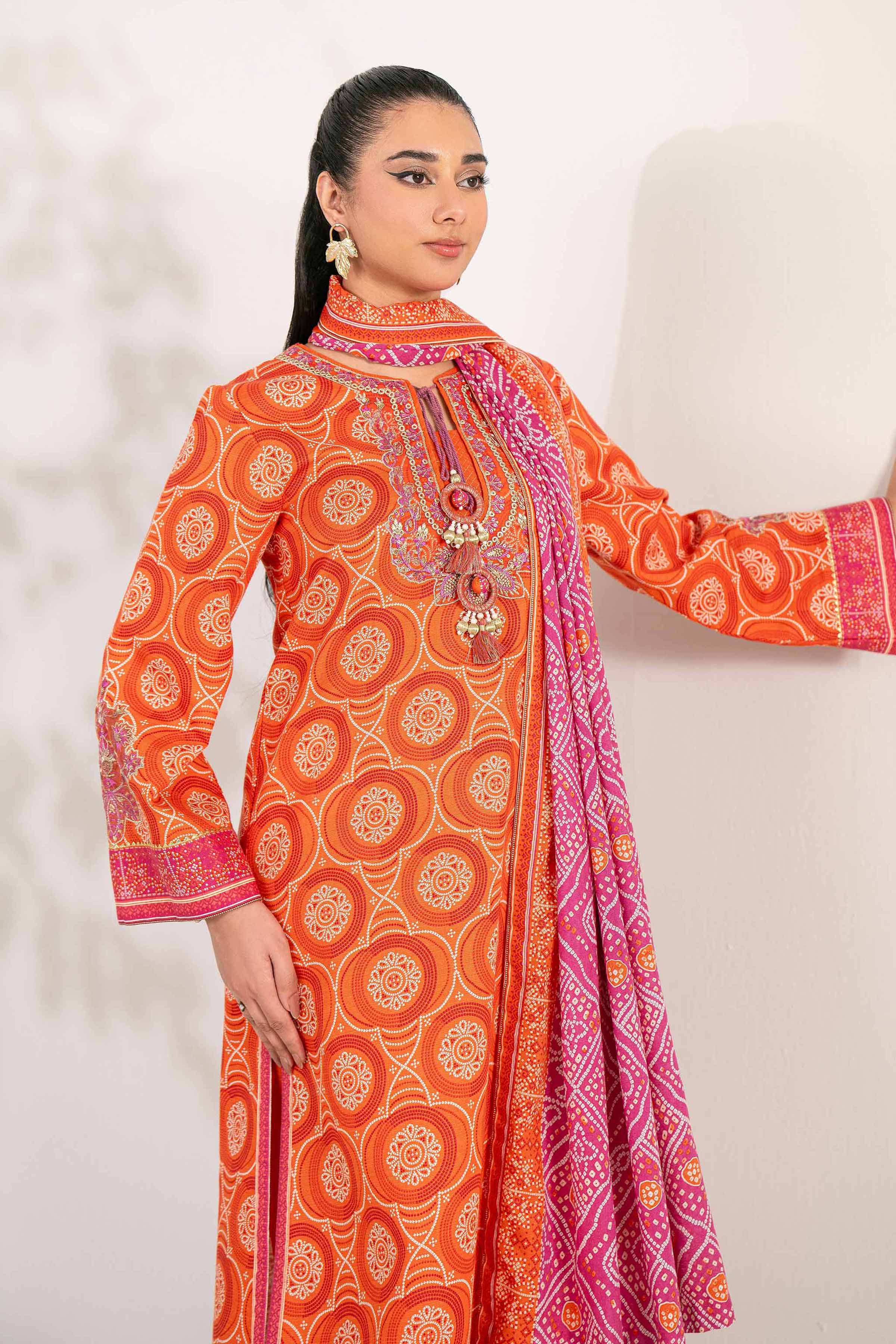 3 Piece - Printed Embroidered Suit - 42502938 for Women - Unstitched Collection | Nishat | Shop Online