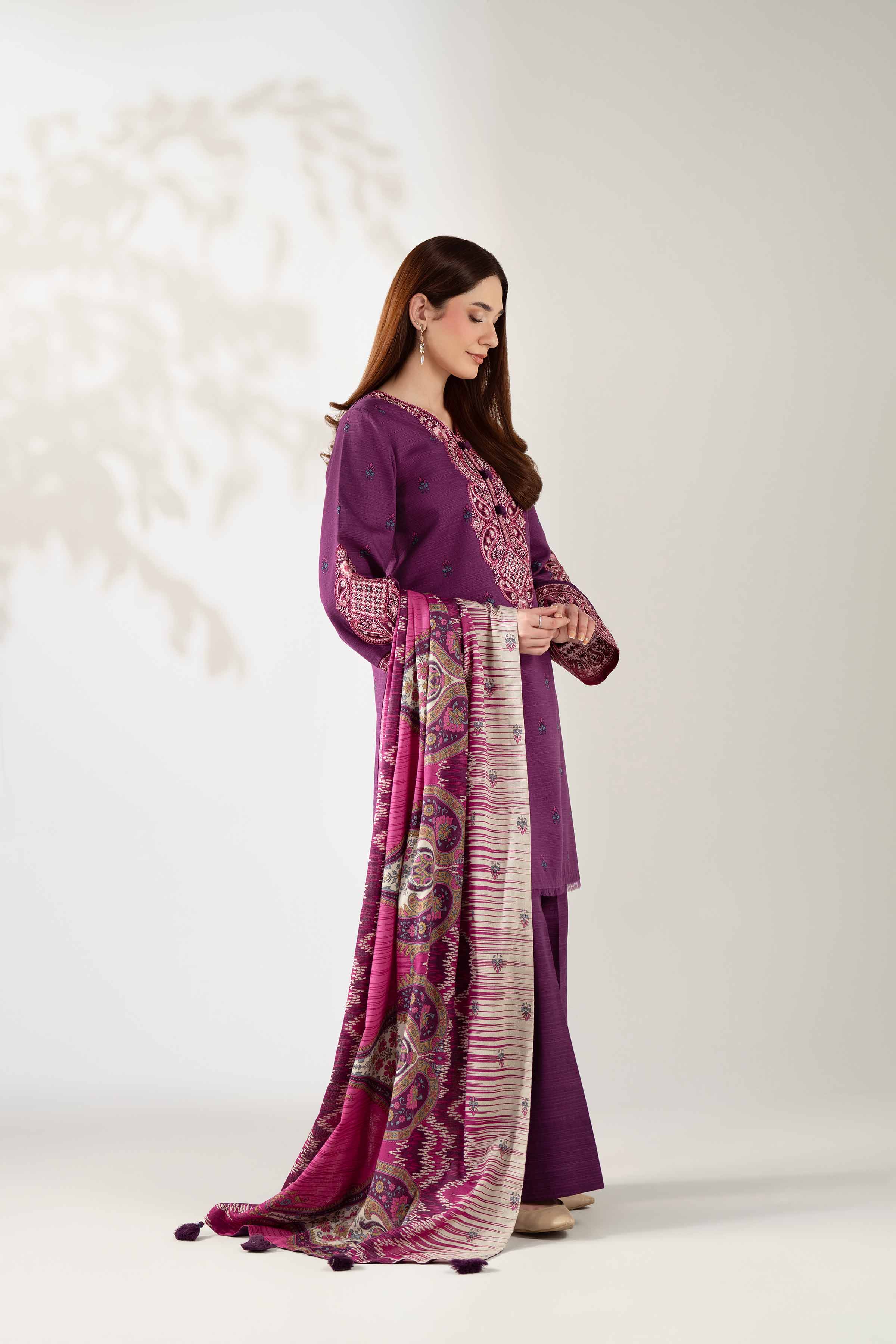 3 Piece - Embroidered Suit - 42502940 for Women - Unstitched Collection | Nishat | Shop Online