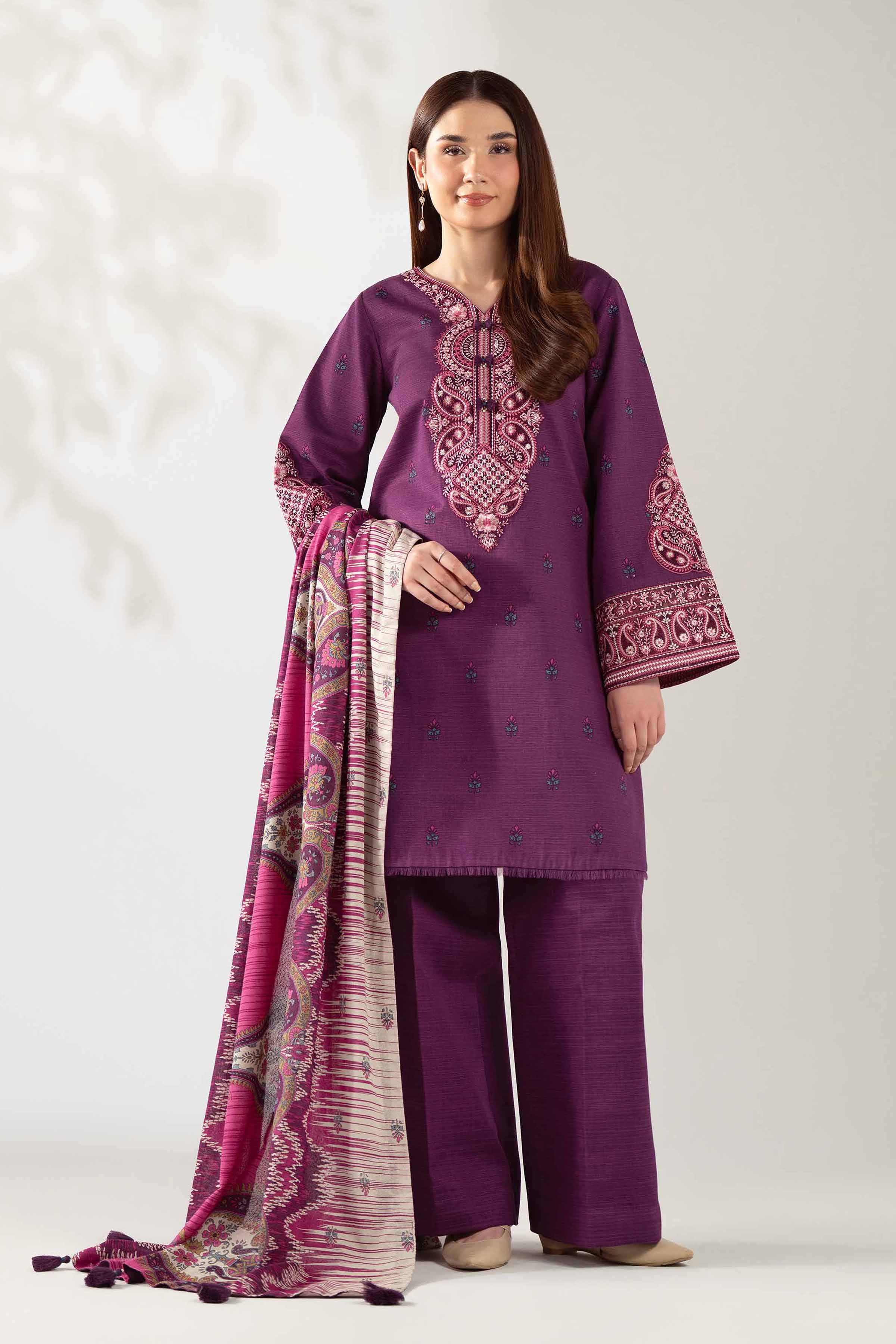3 Piece - Embroidered Suit - 42502940 for Women - Unstitched Collection | Nishat | Shop Online