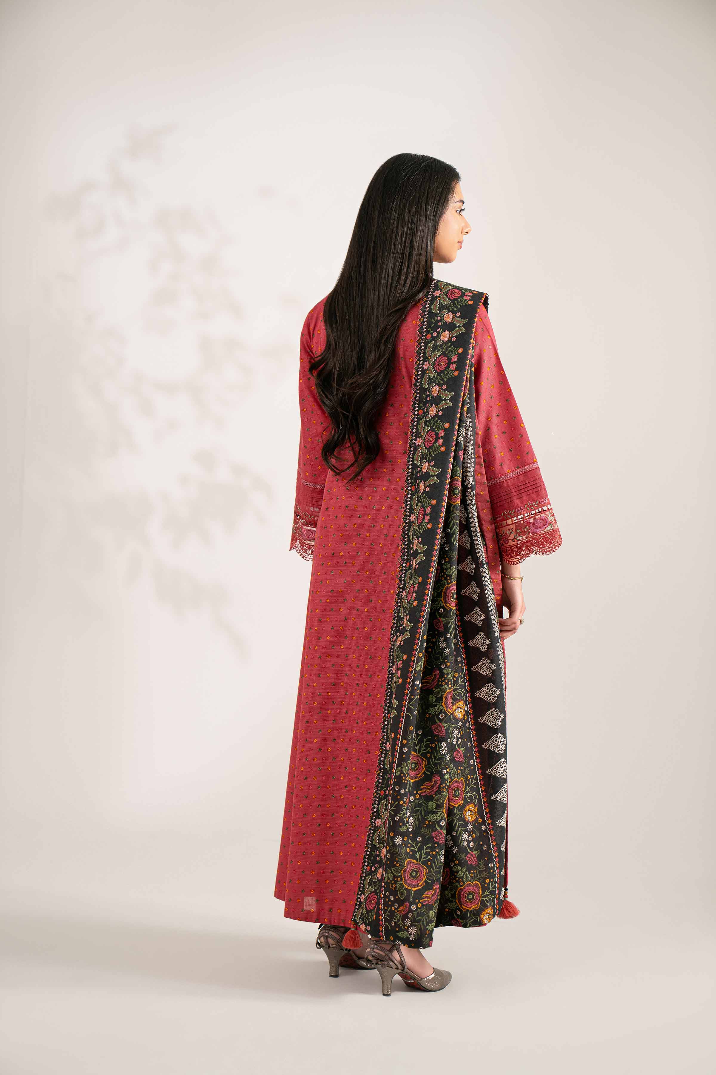 3 Piece - Printed Embroidered Suit - 42502941 for Women - Unstitched Collection | Nishat | Shop Online