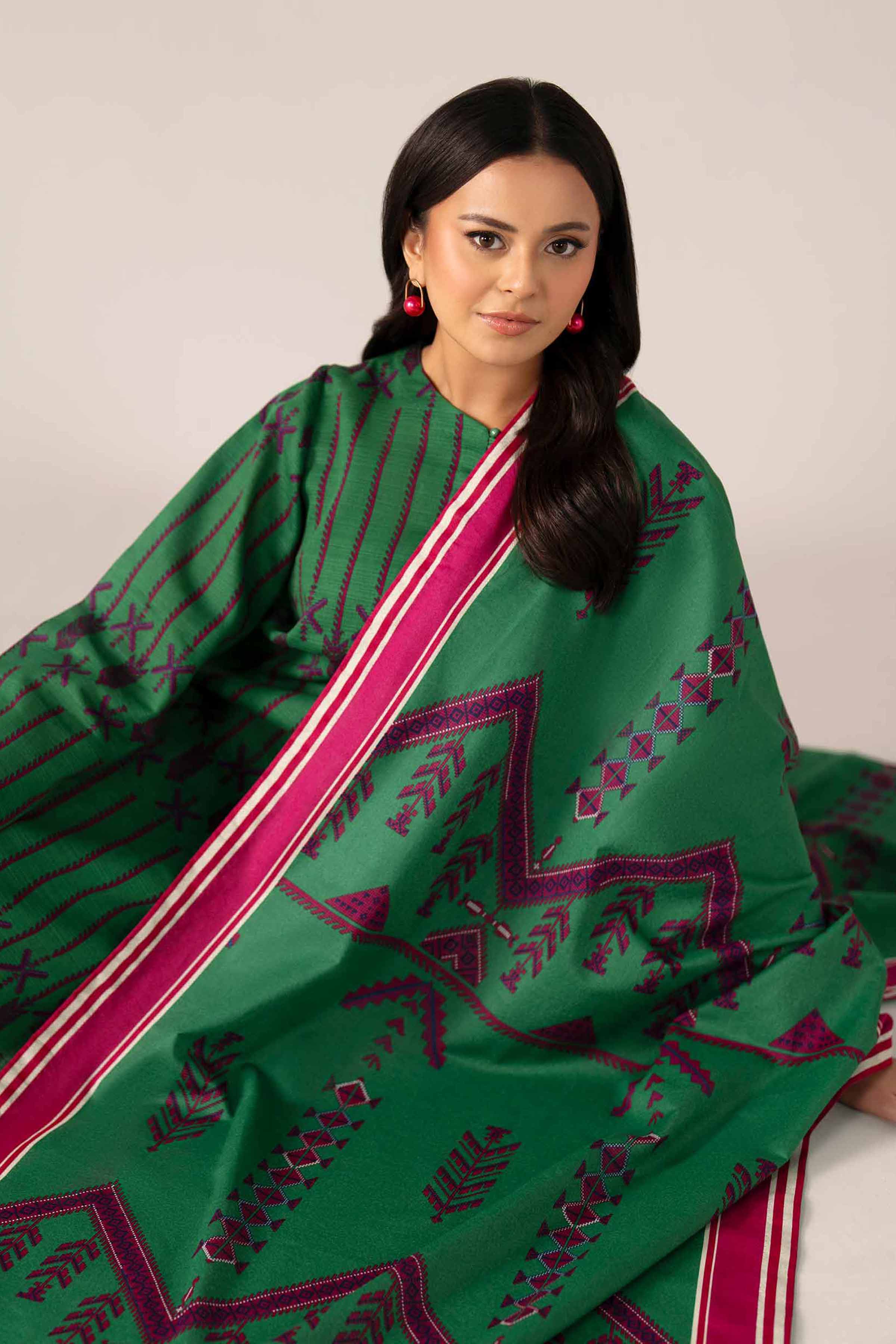 3 Piece - Printed Suit - 42502945 for Women - Unstitched Collection | Nishat | Shop Online