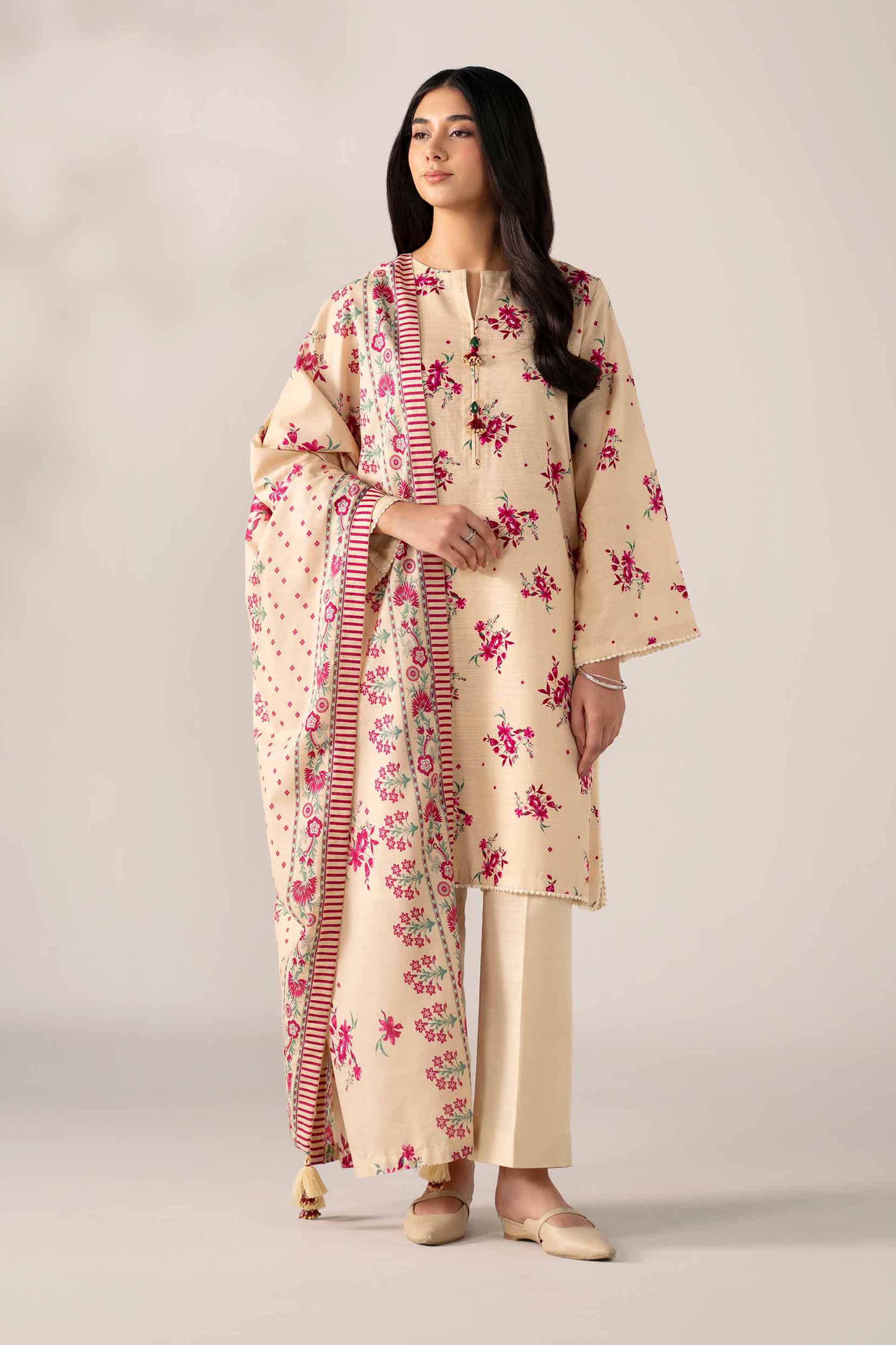 3 Piece - Printed Suit - 42502946 for Women - Unstitched Collection | Nishat | Shop Online