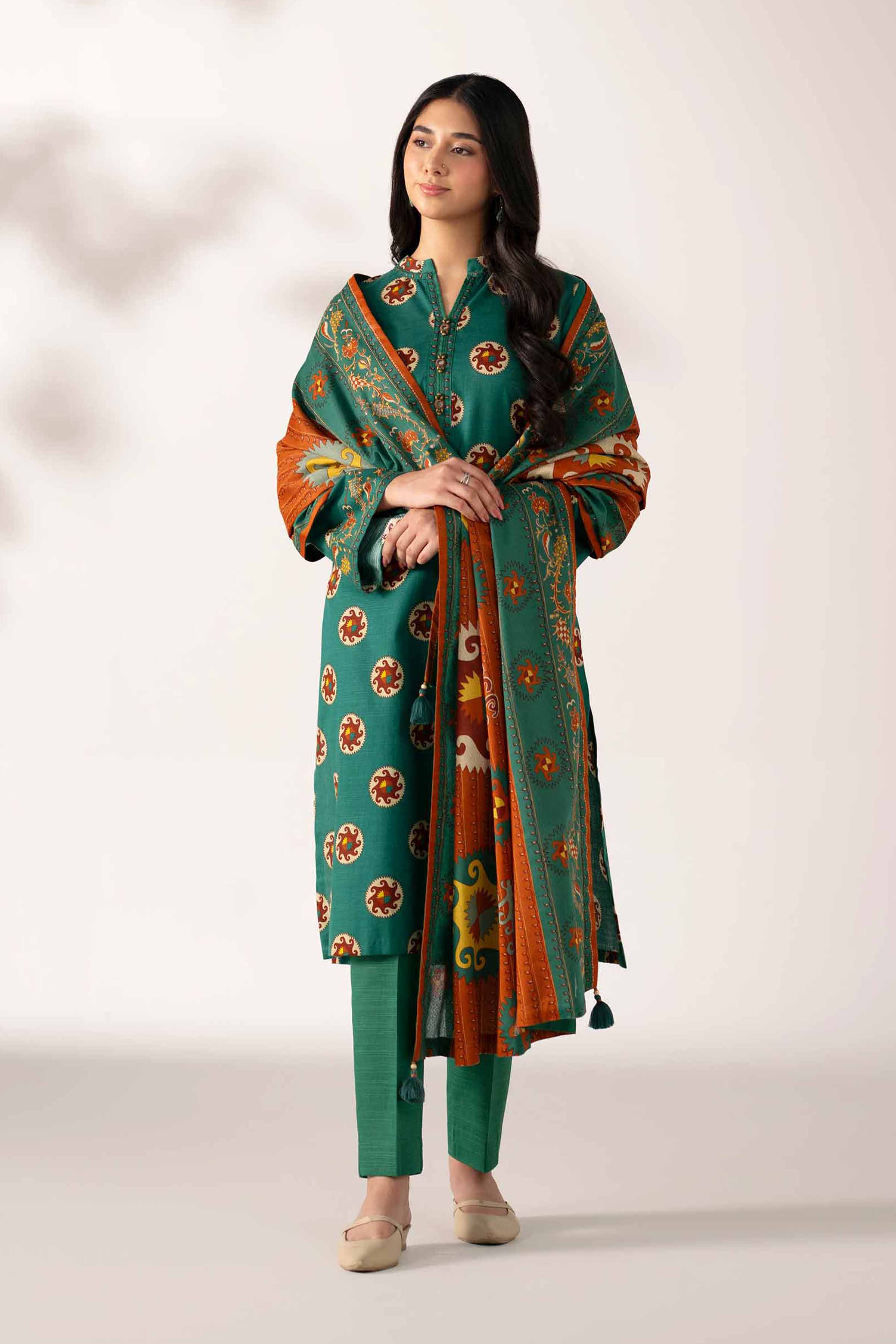 3 Piece - Printed Suit - 42502949 for Women - Unstitched Collection | Nishat | Shop Online