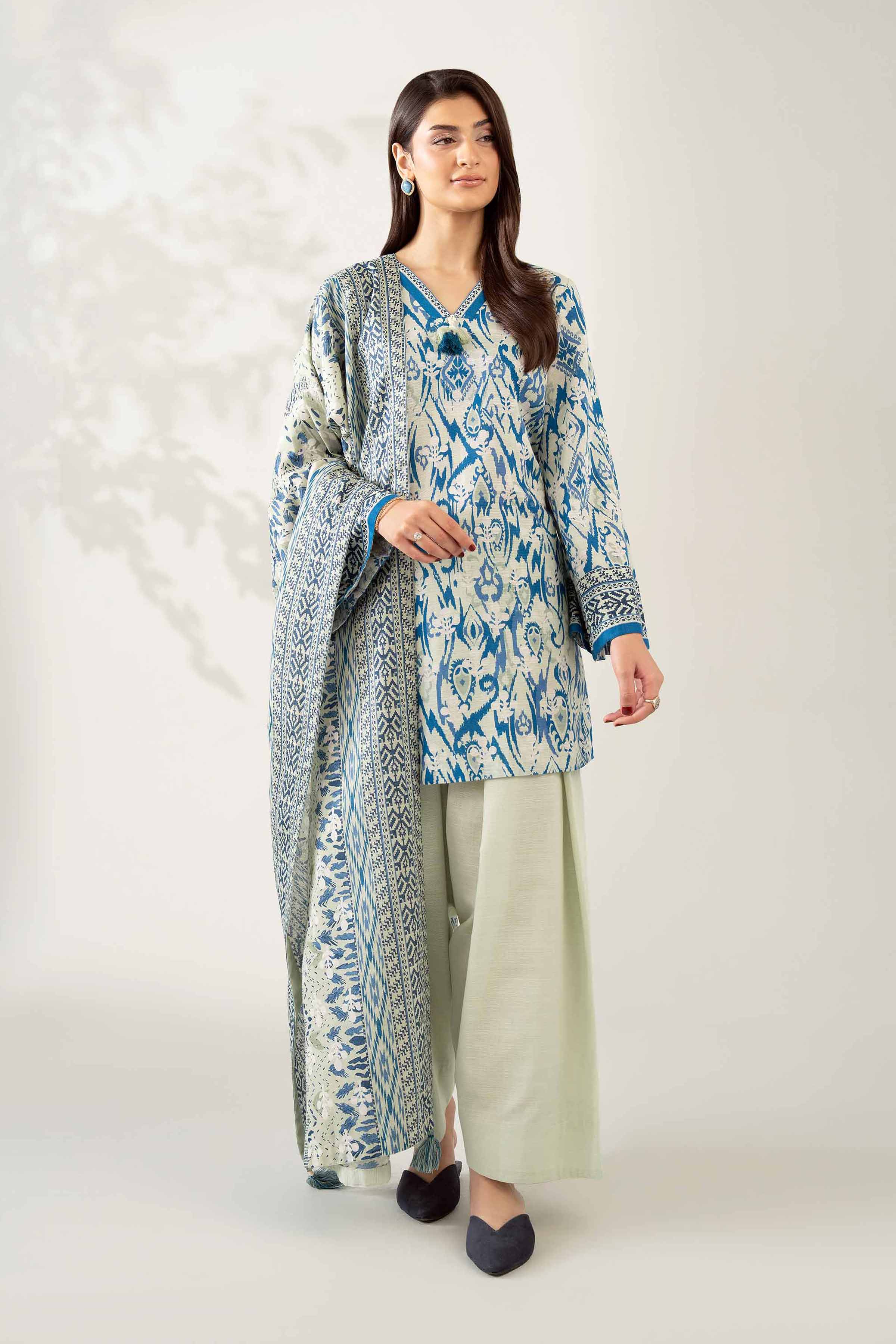 3 Piece - Printed Suit - 42502951 for Women - Unstitched Collection | Nishat | Shop Online