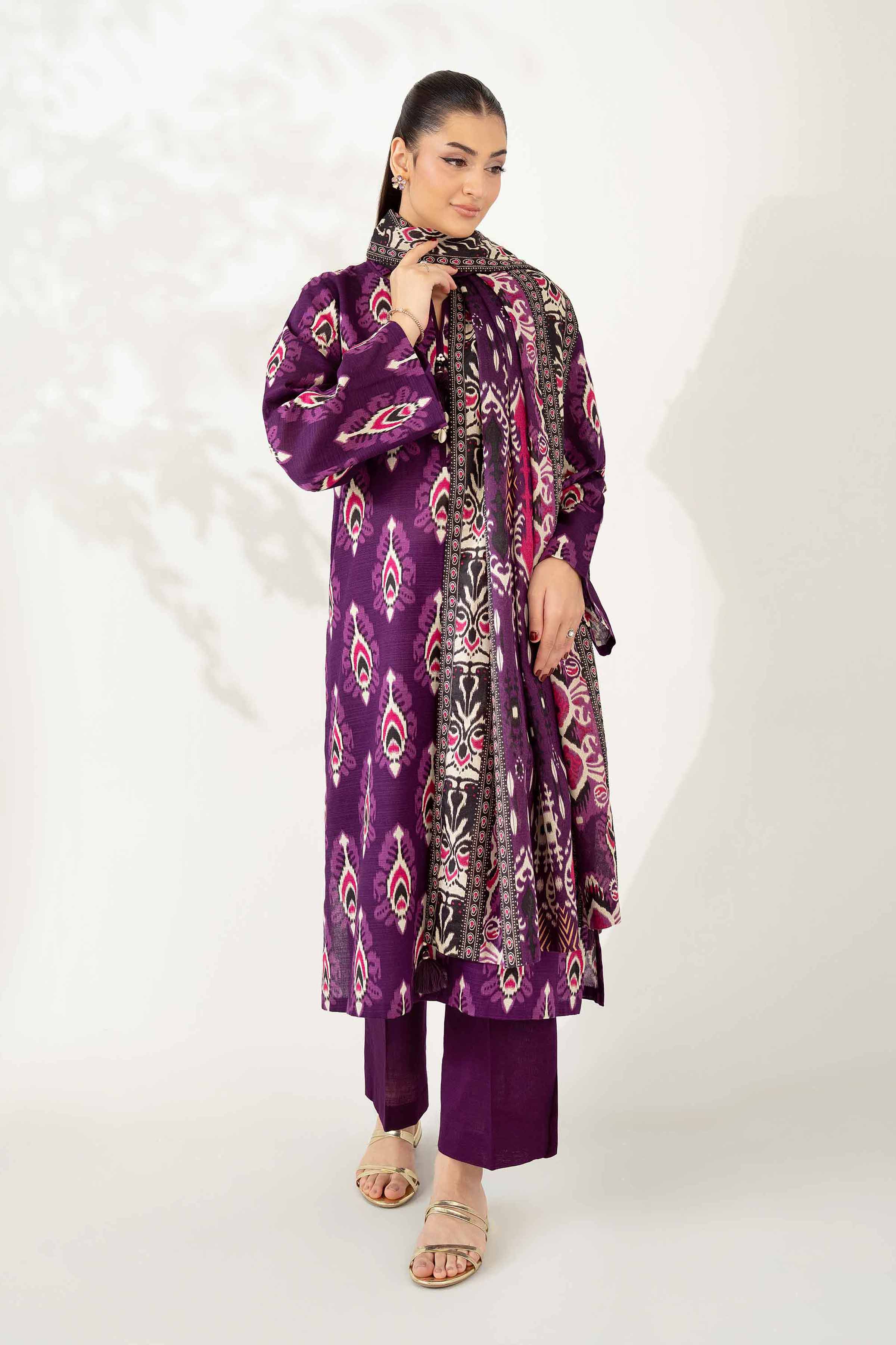 3 Piece - Printed Suit - 42502952 for Women - Unstitched Collection | Nishat | Shop Online