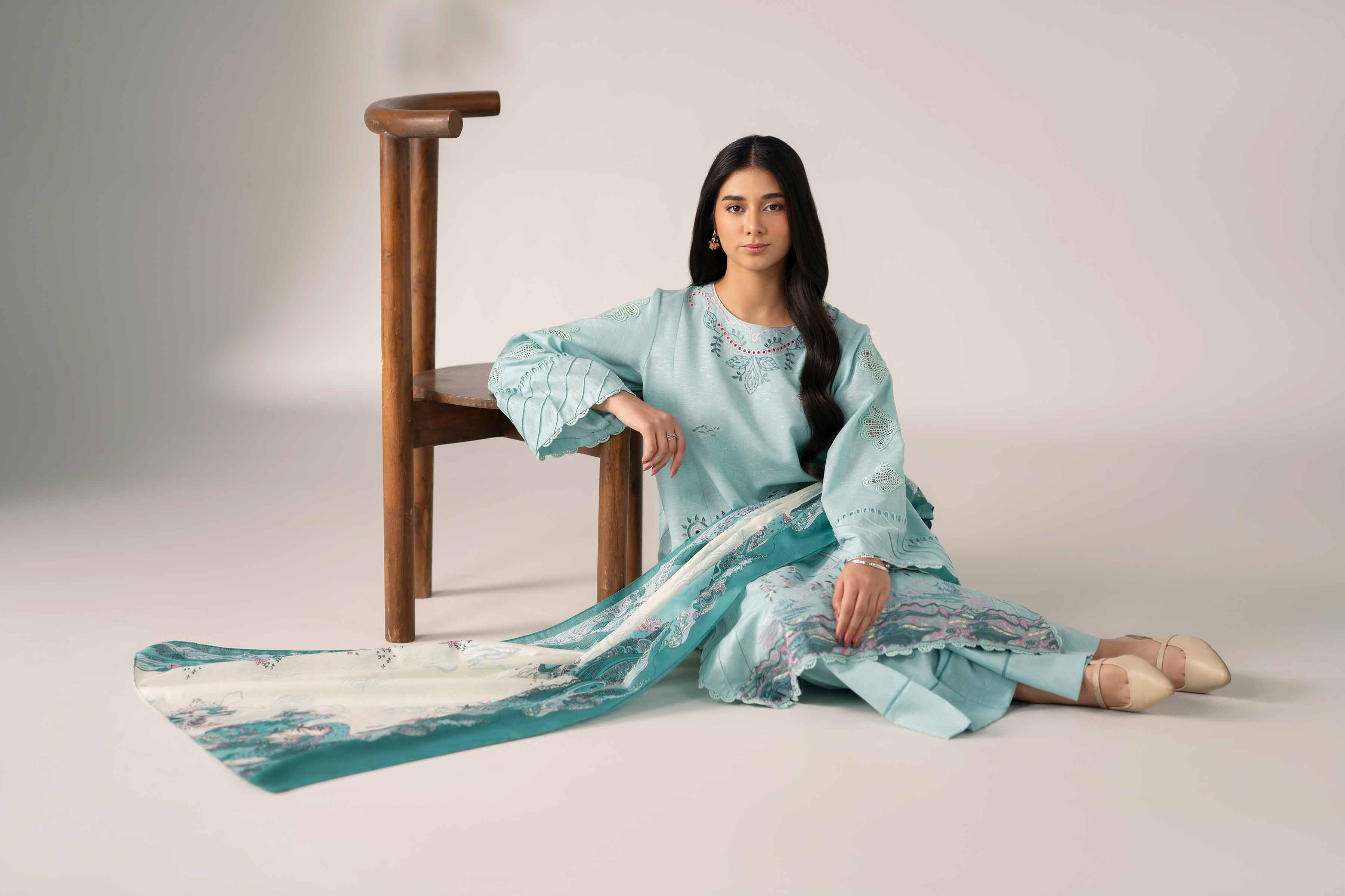 3 Piece - Printed Embroidered Suit - 42502955 for Women - Unstitched Collection | Nishat | Shop Online
