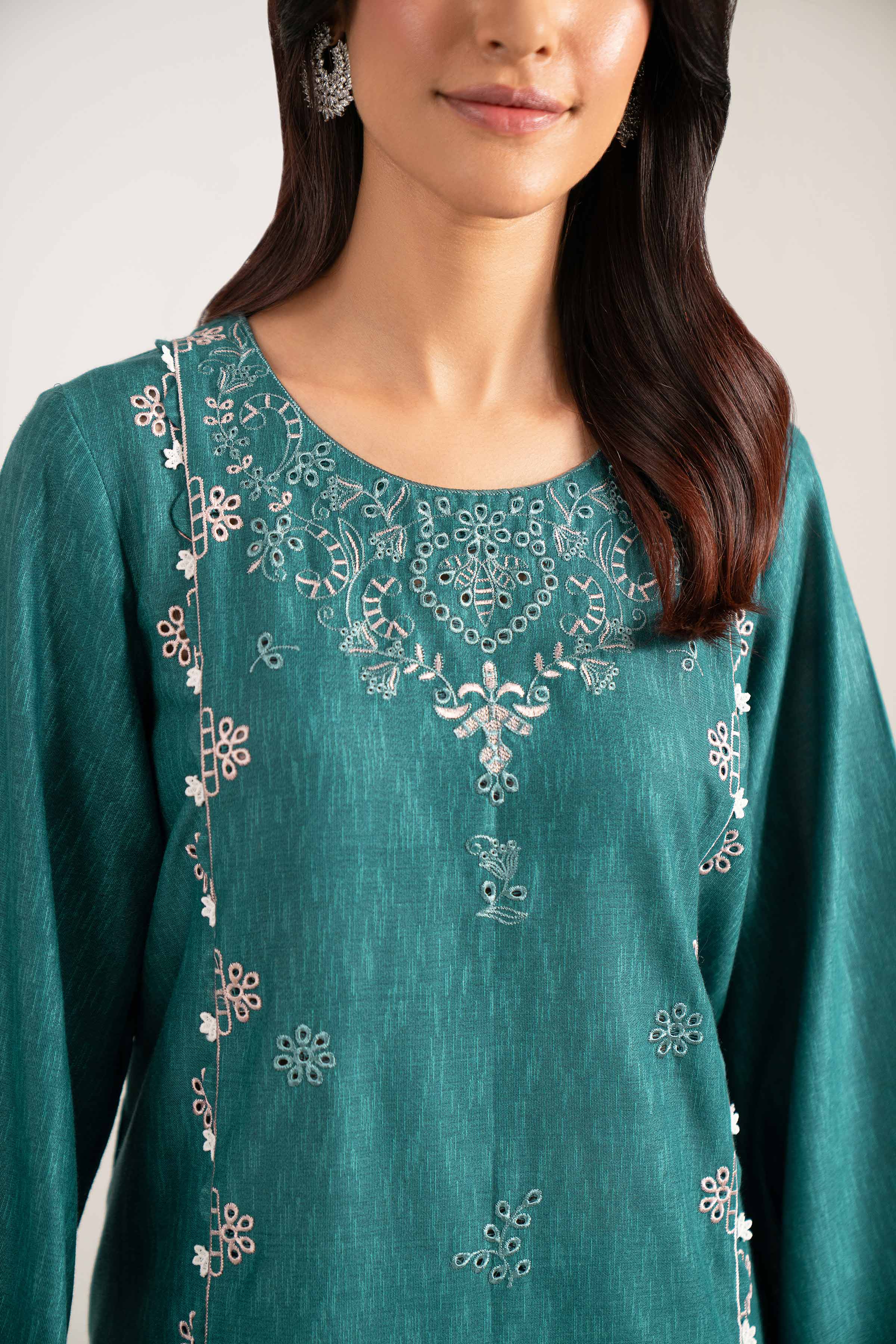 3 Piece - Printed Embroidered Suit - 42502957 for Women - Unstitched Collection | Nishat | Shop Online