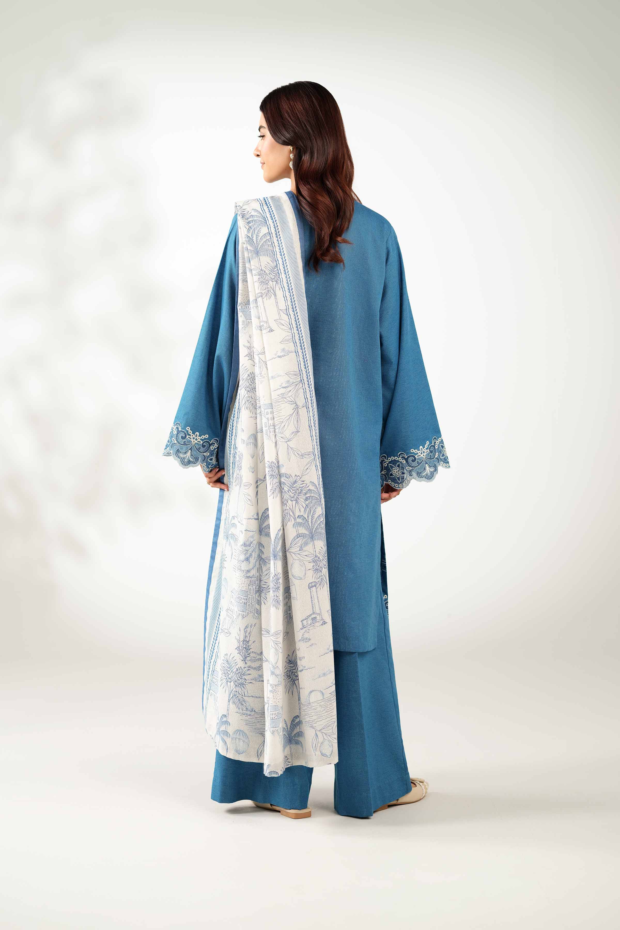 3 Piece - Printed Embroidered Suit - 42502959 for Women - Unstitched Collection | Nishat | Shop Online