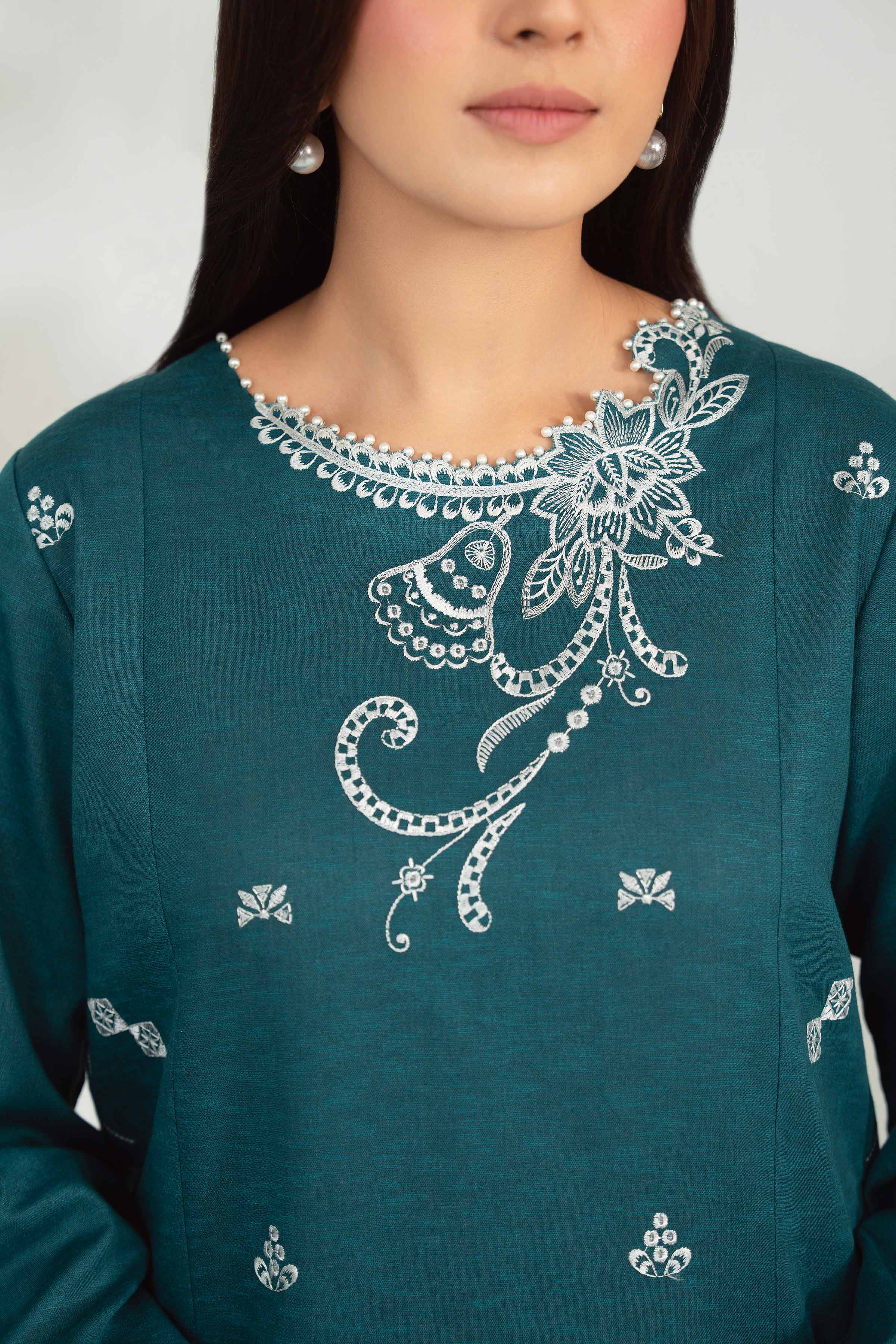 3 Piece - Embroidered Suit - 42502960 for Women - Unstitched Collection | Nishat | Shop Online