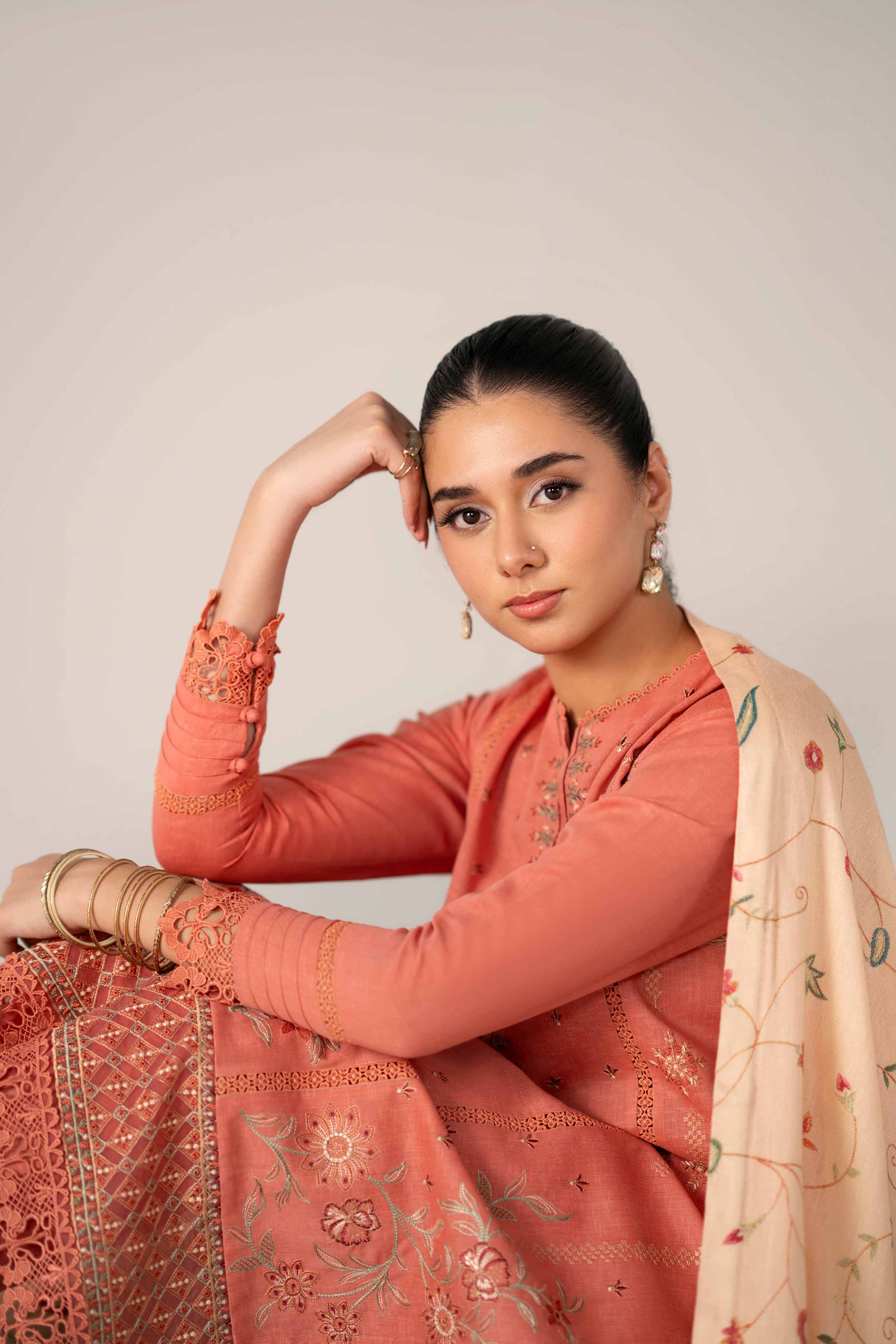 3 Piece - Digital Printed Embroidered Suit - 42502974 for Women - Unstitched Collection | Nishat | Shop Online