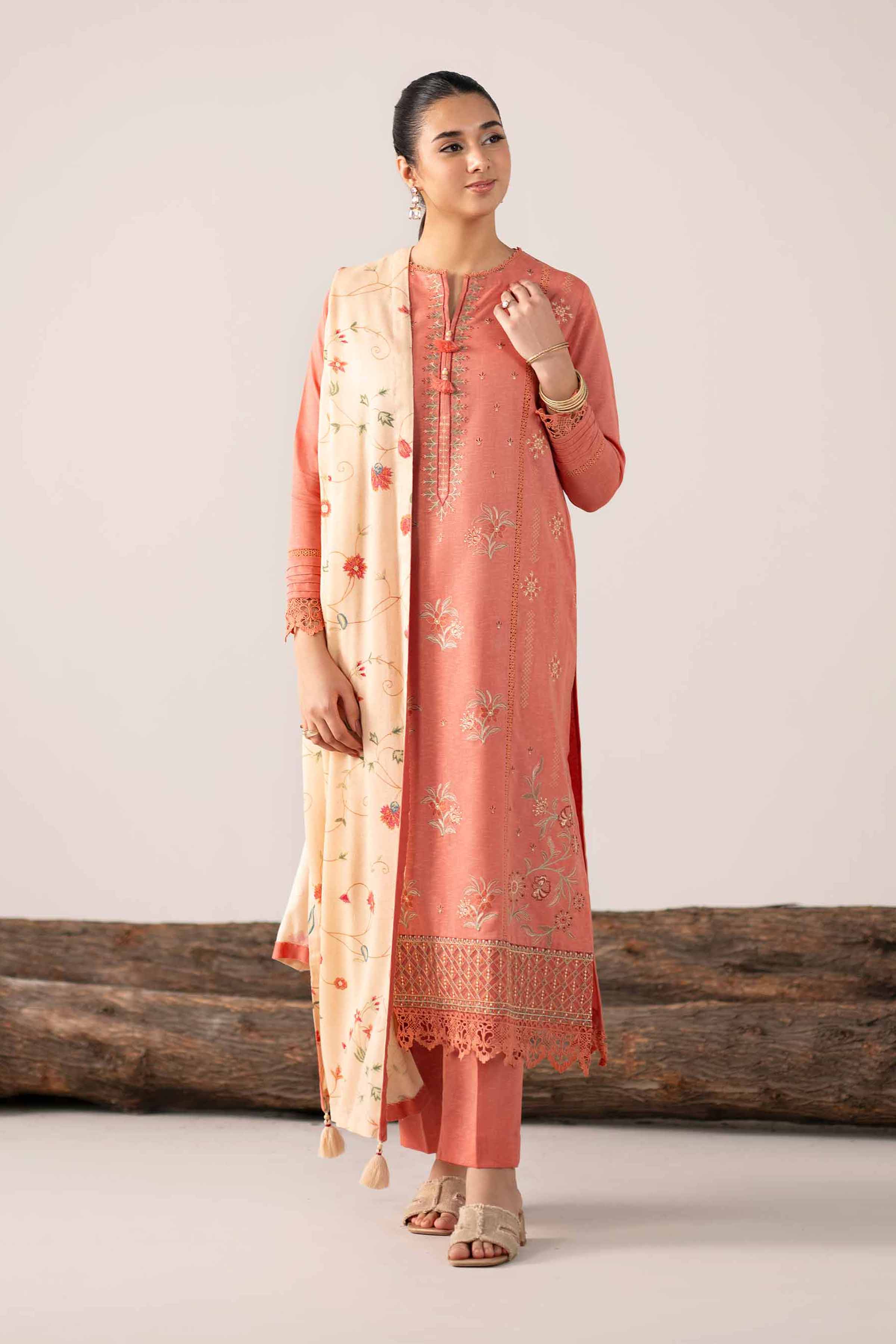3 Piece - Digital Printed Embroidered Suit - 42502974 for Women - Unstitched Collection | Nishat | Shop Online