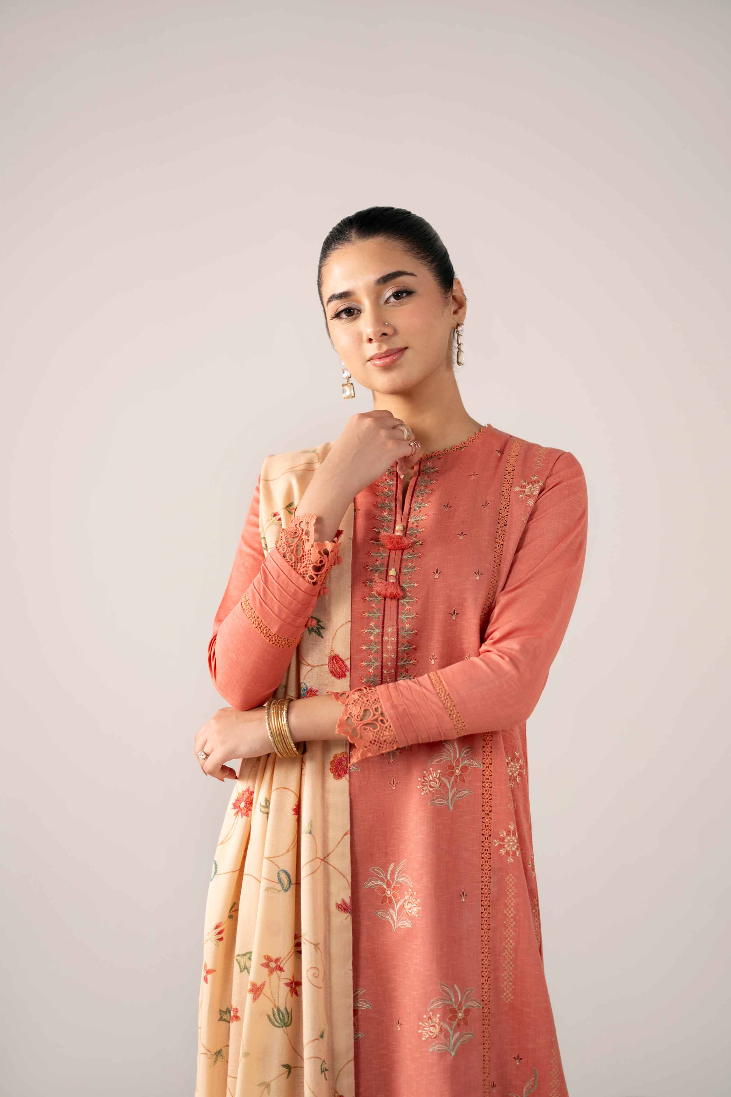 3 Piece - Digital Printed Embroidered Suit - 42502974 for Women - Unstitched Collection | Nishat | Shop Online